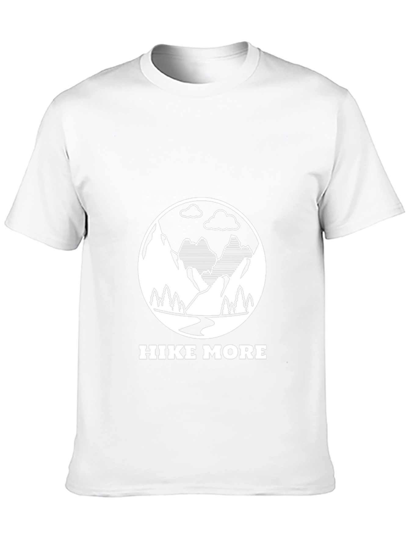 Hike More Graphic Tee - Black Cotton Blend