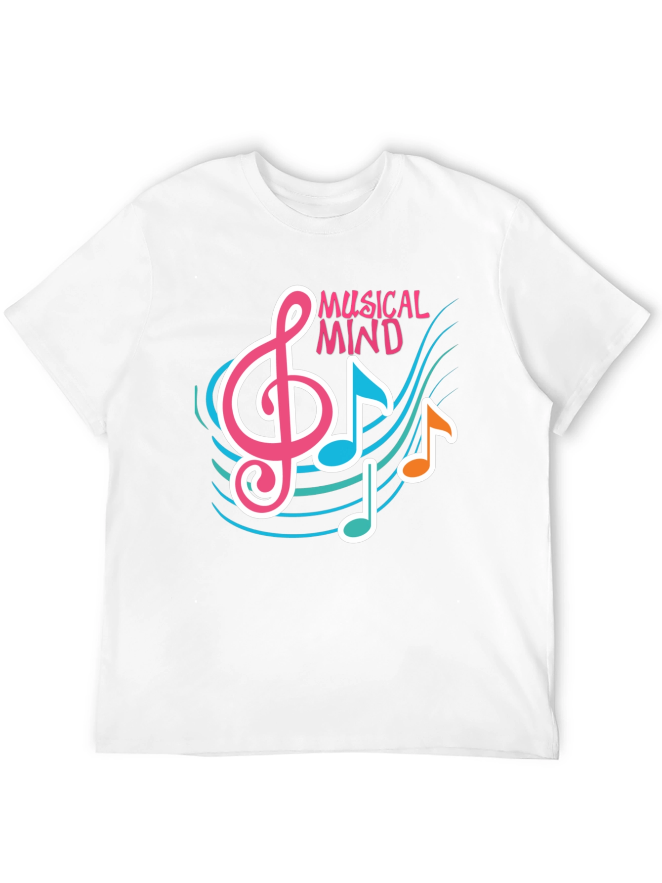 Musical Mind Graphic Tee - Black Cotton T-Shirt