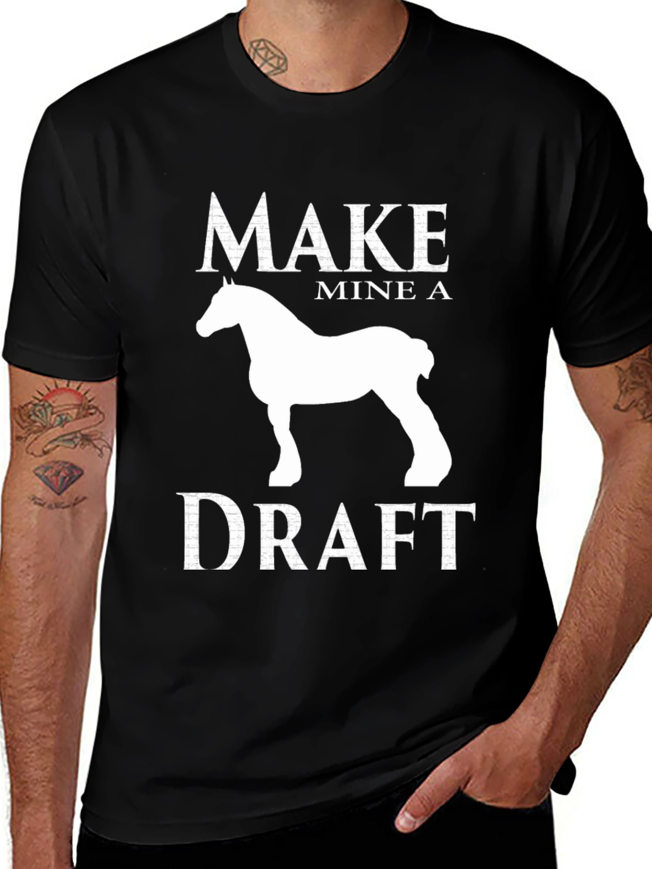 Make Mine a Draft Horse Graphic Tee