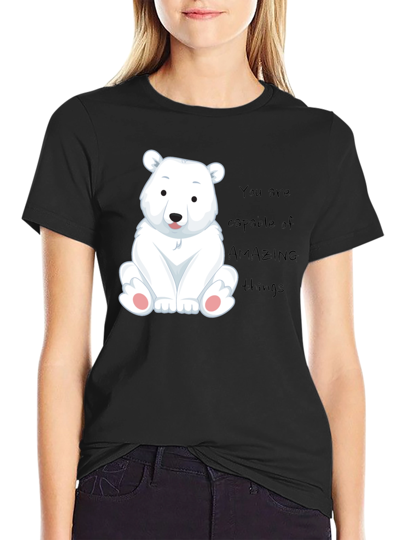 Cute Polar Bear Graphic Tee - You Are Amazing