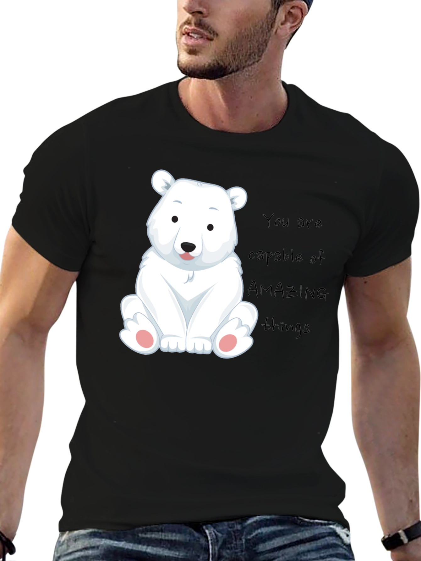 Cute Polar Bear Graphic Tee - You Are Amazing