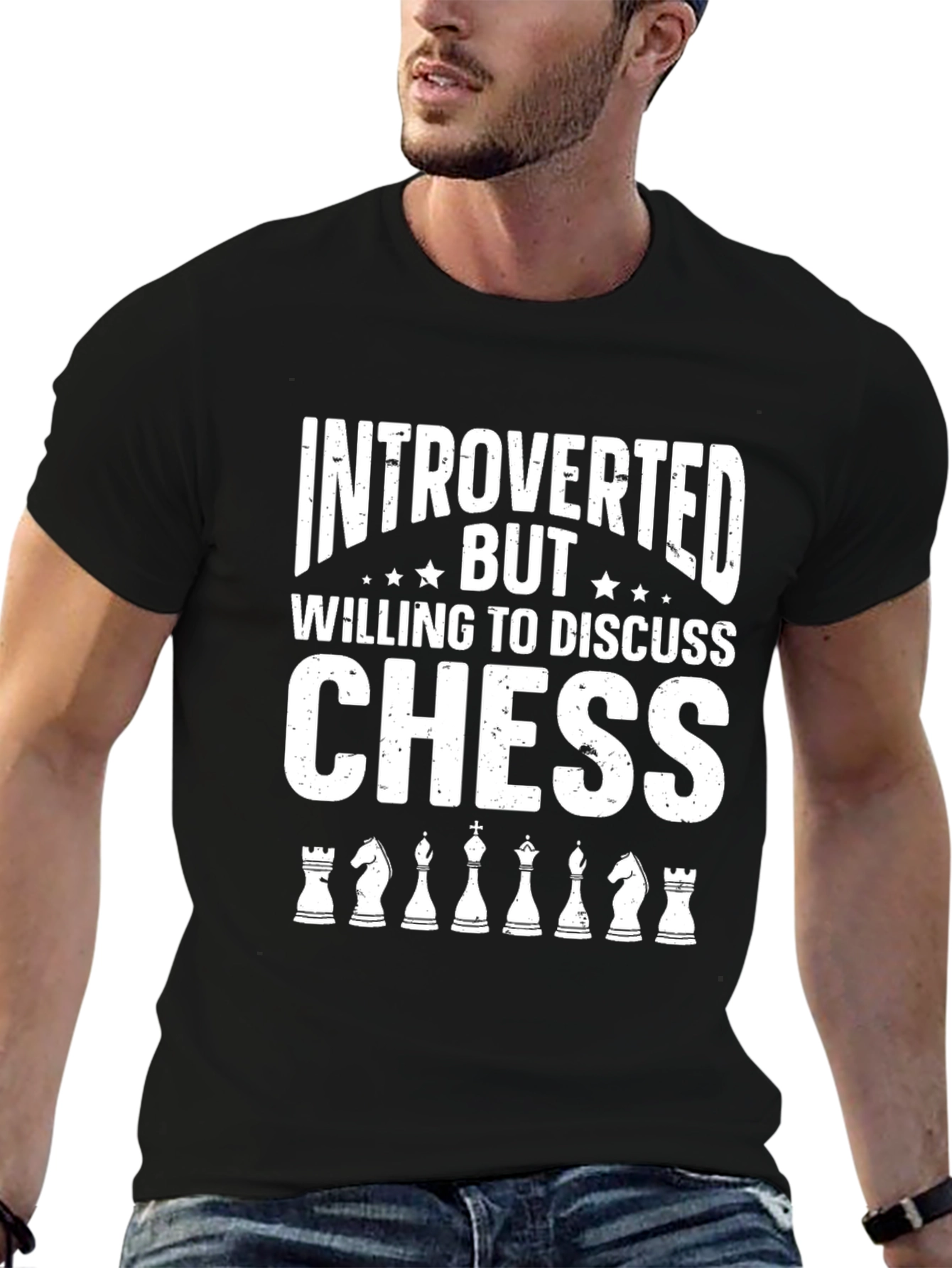 Introverted Chess T-Shirt - Discuss Chess Graphic Tee
