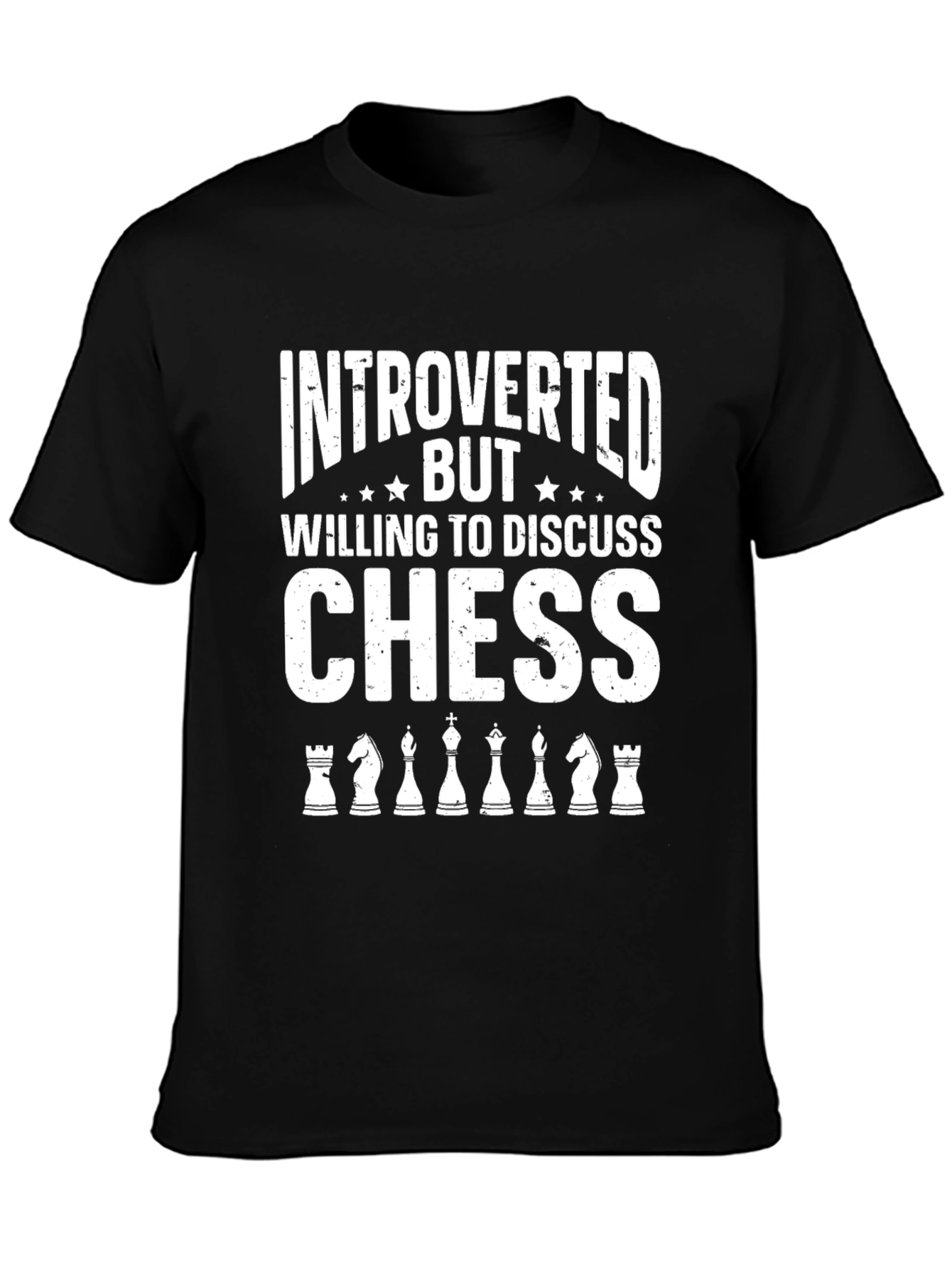 Introverted Chess T-Shirt - Discuss Chess Graphic Tee