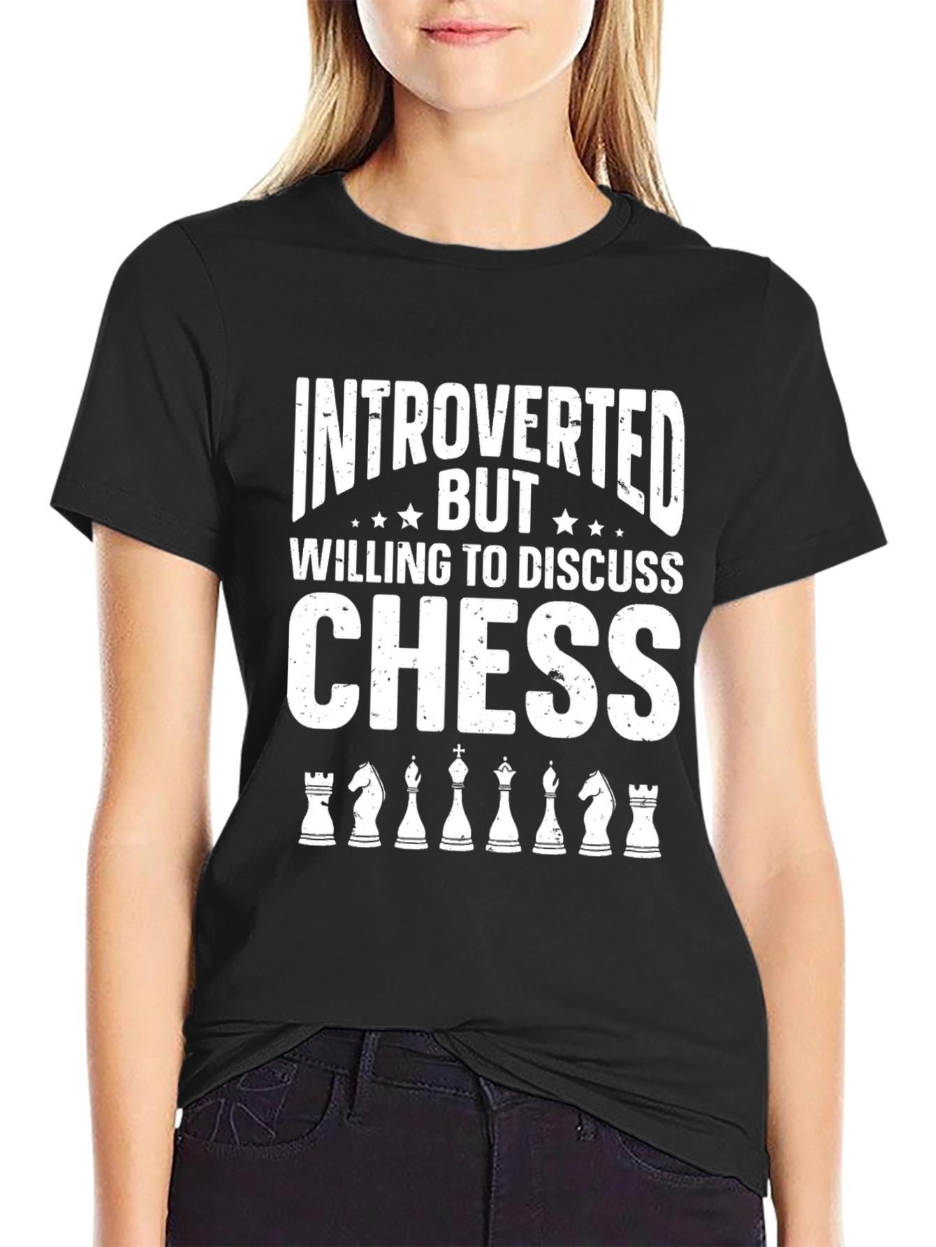 Introverted Chess T-Shirt - Discuss Chess Graphic Tee
