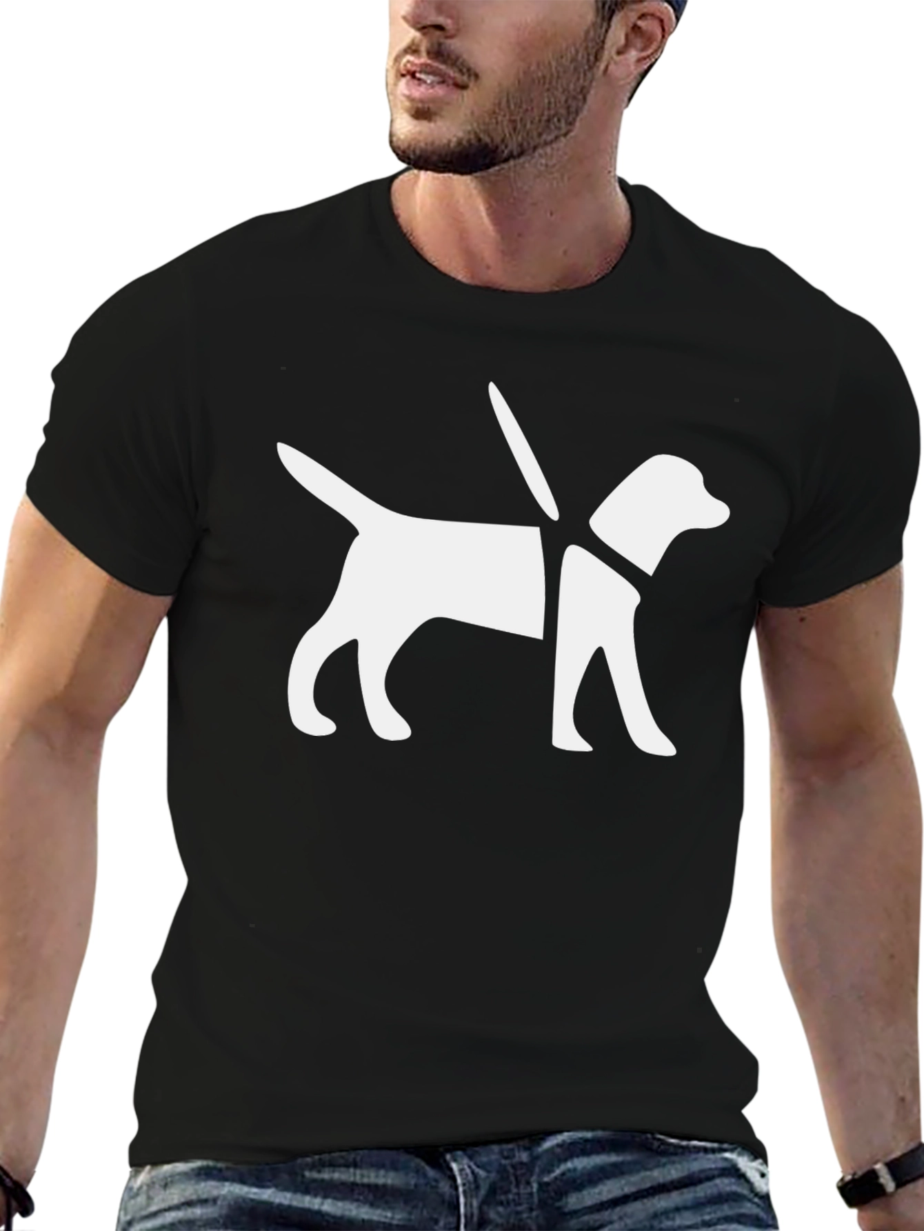 Guide Dog Graphic Tee - Black