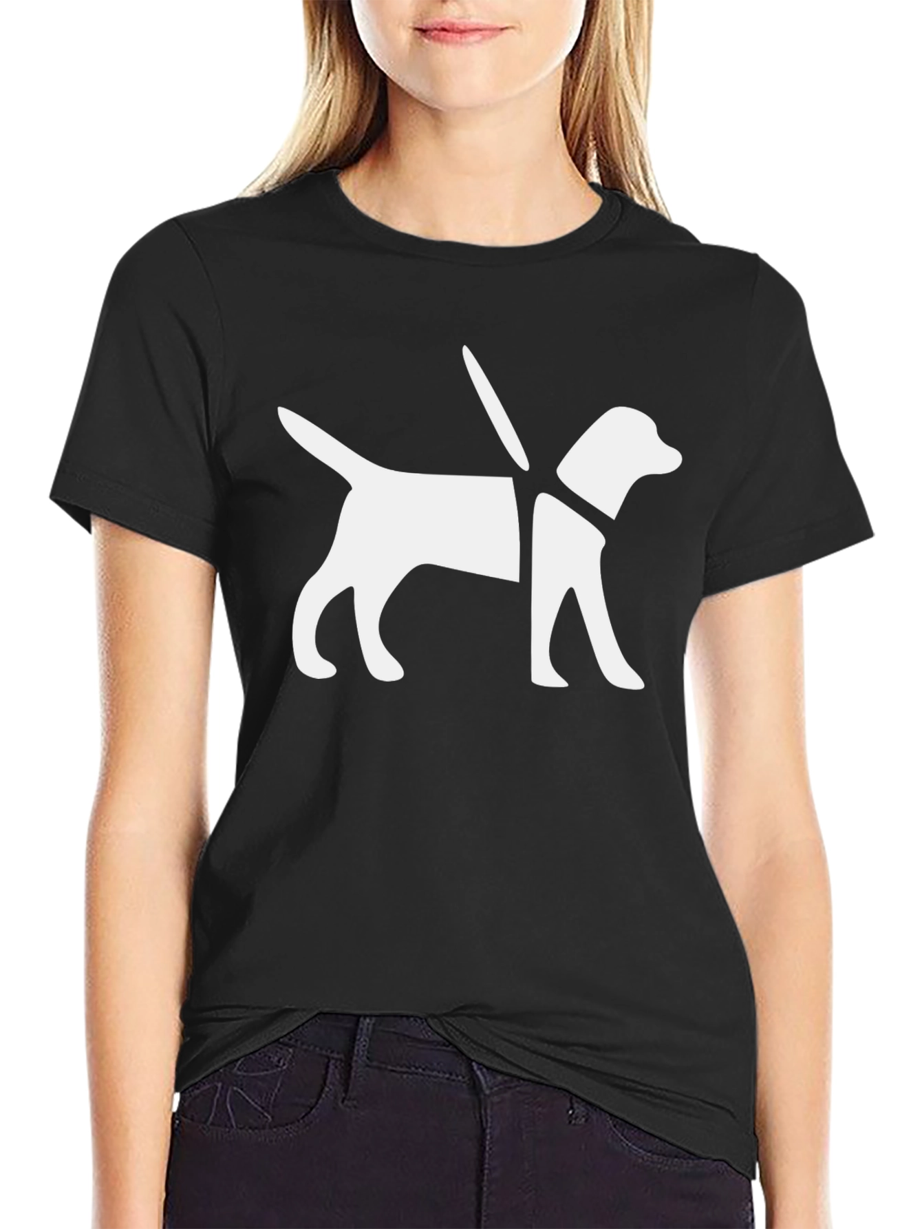 Guide Dog Graphic Tee - Black