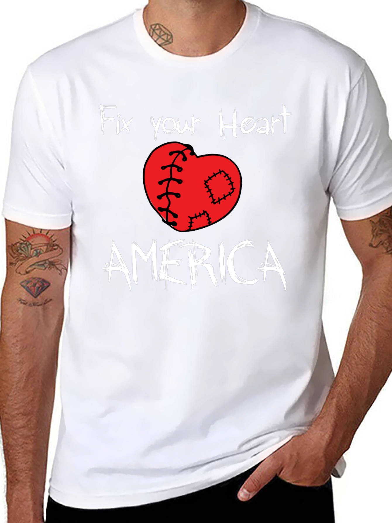 Fix Your Heart America Graphic T-Shirt