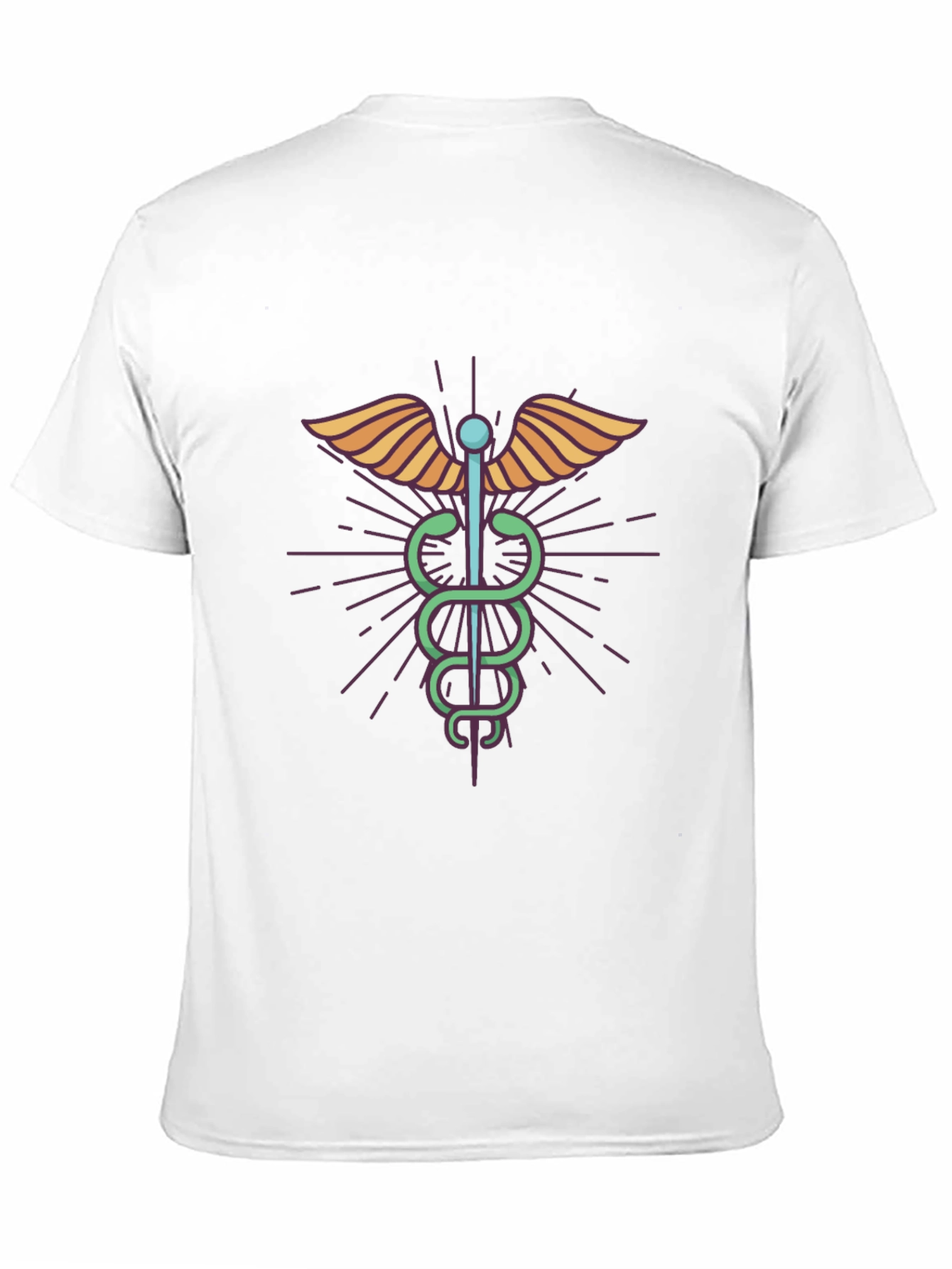 Medical Caduceus Symbol Graphic Tee
