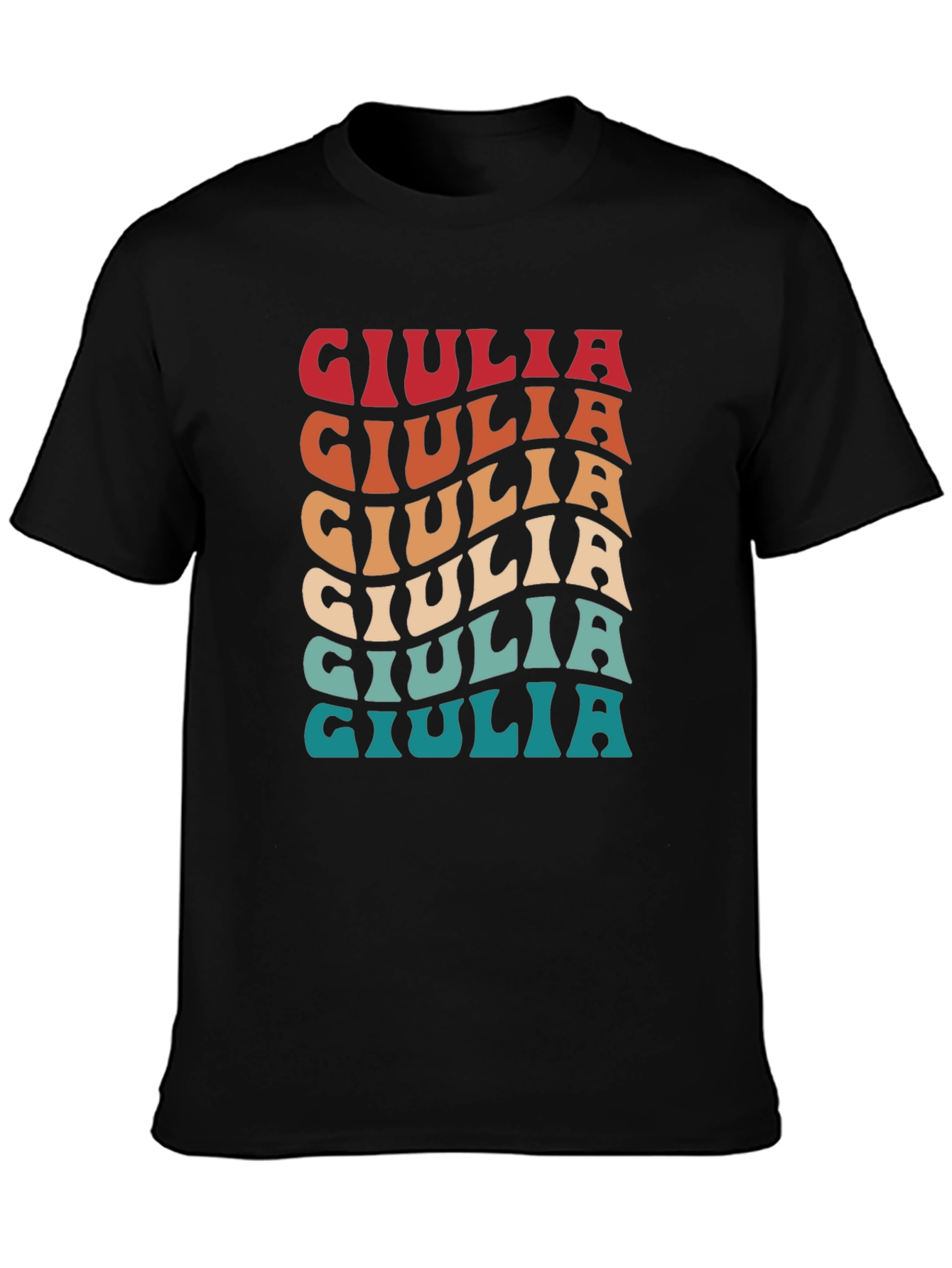 Giulia Retro Graphic T-Shirt - Stylish Custom Name Tee