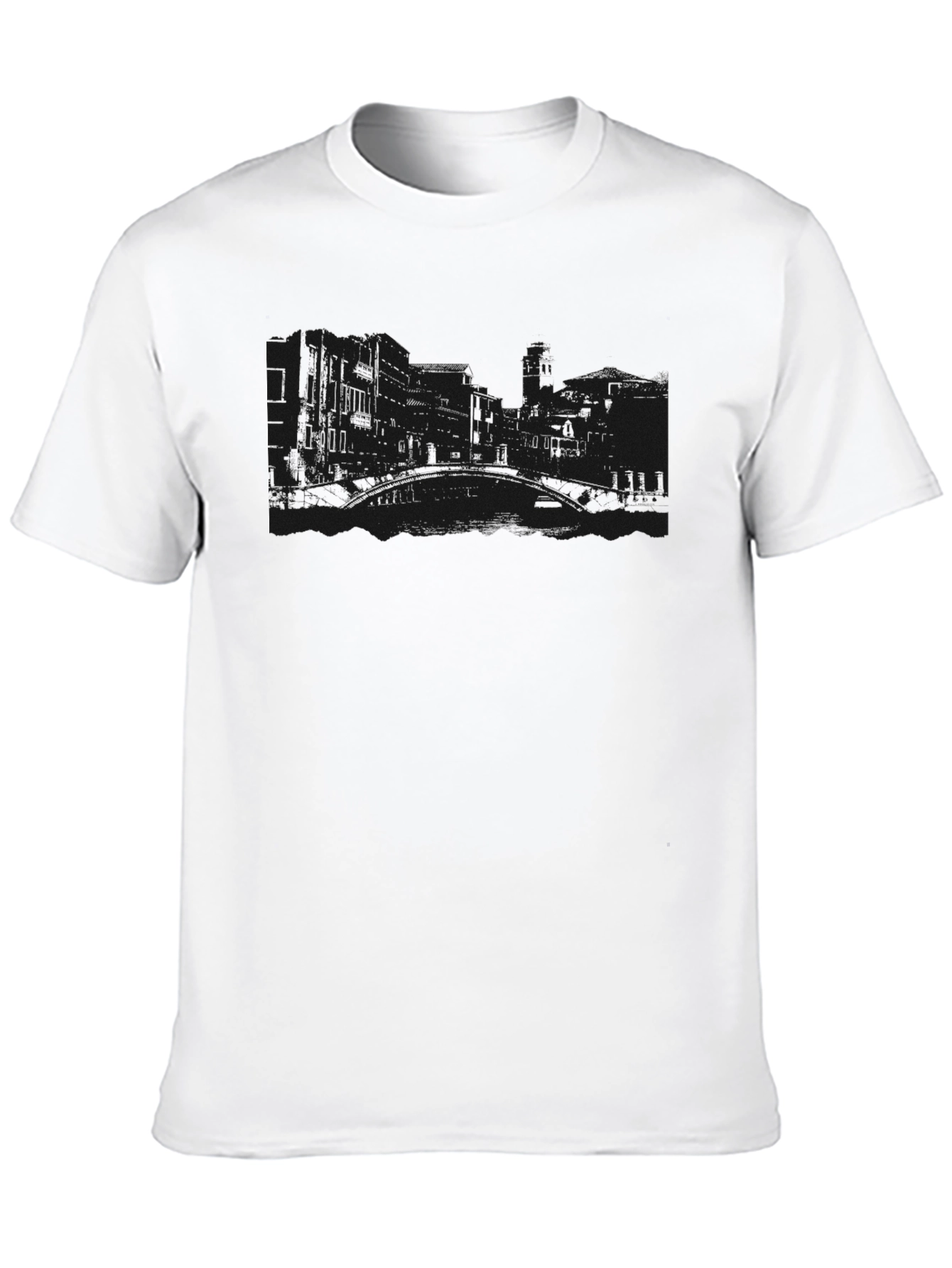 Mens Black Graphic T-Shirt