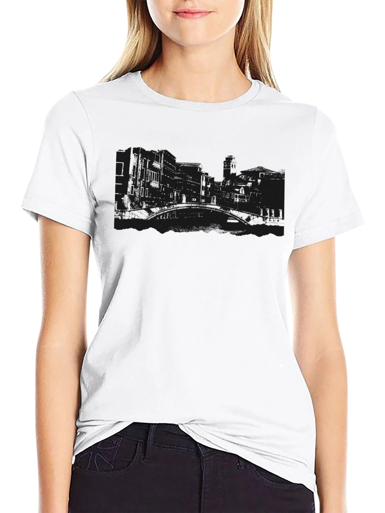 Mens Black Graphic T-Shirt