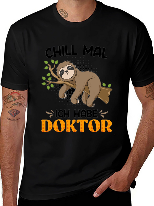 Chill Mal Doktor Sloth Tee - Relax in Style!