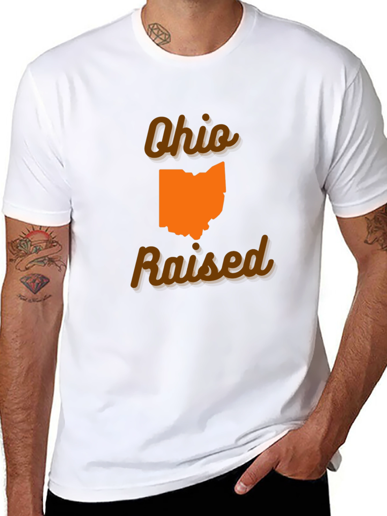 Ohio Raised Graphic Tee - State Pride T-Shirt