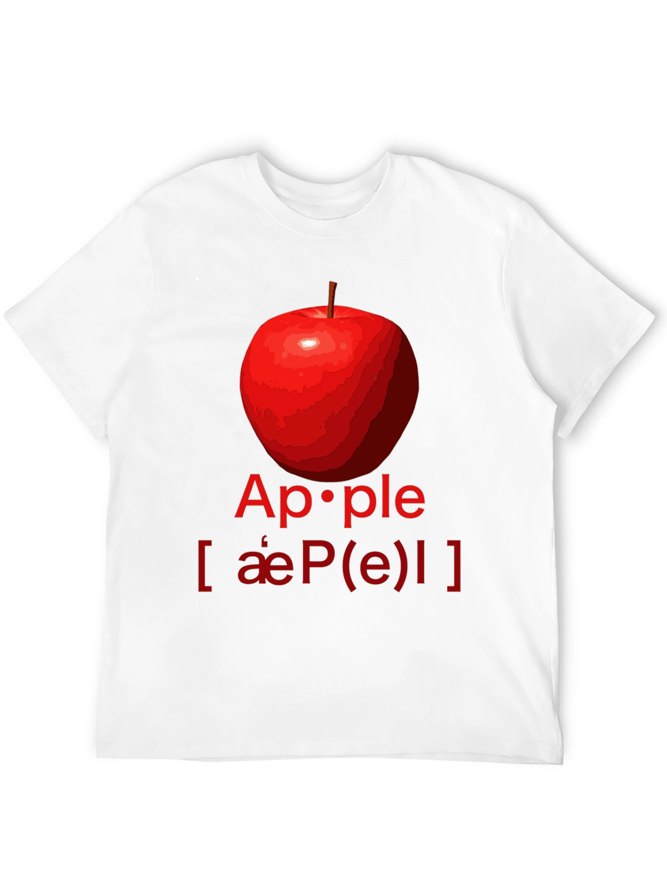 Apple Phonetics T-Shirt - Fruit Lover Graphic Tee