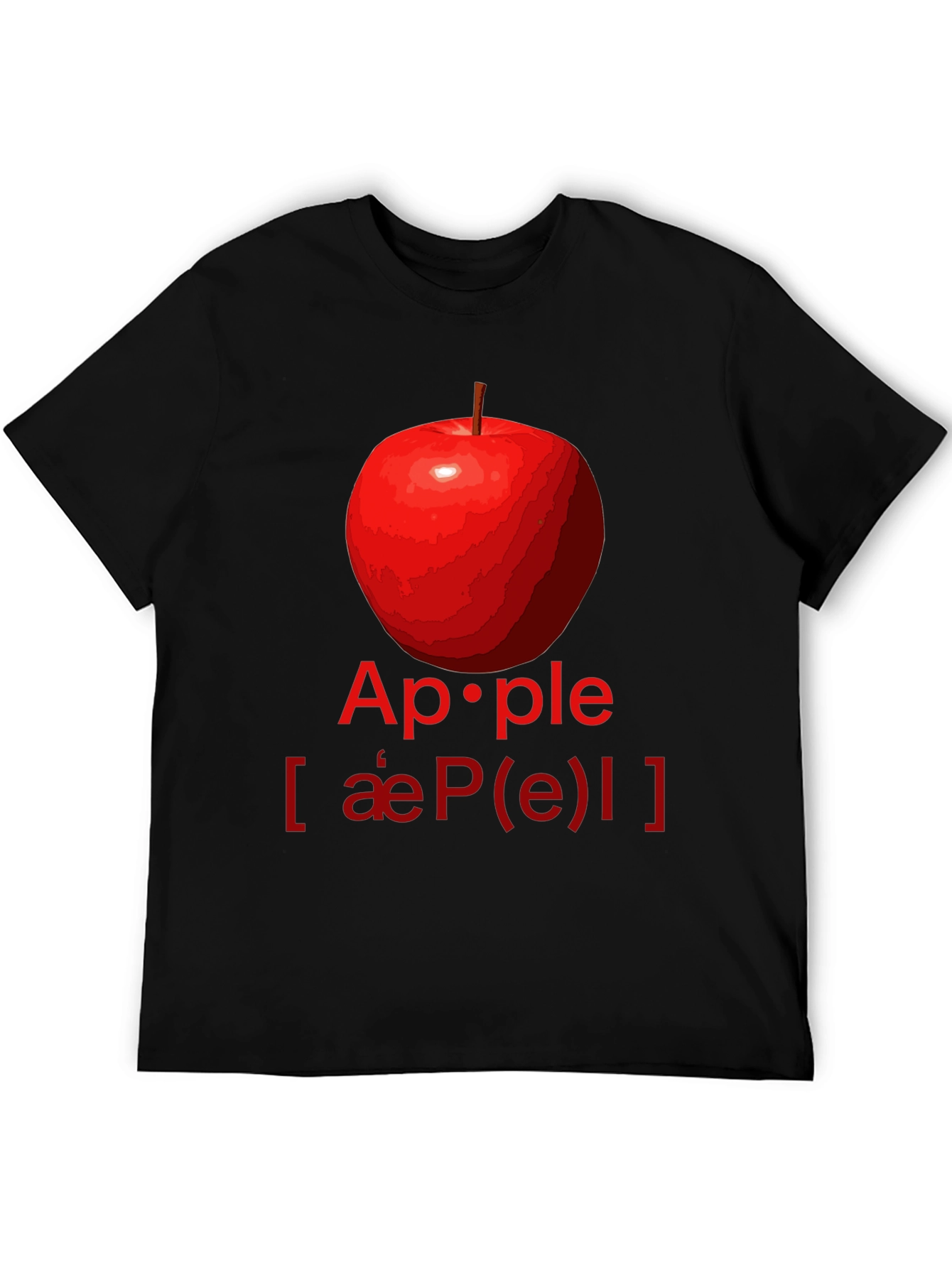 Apple Phonetics T-Shirt - Fruit Lover Graphic Tee