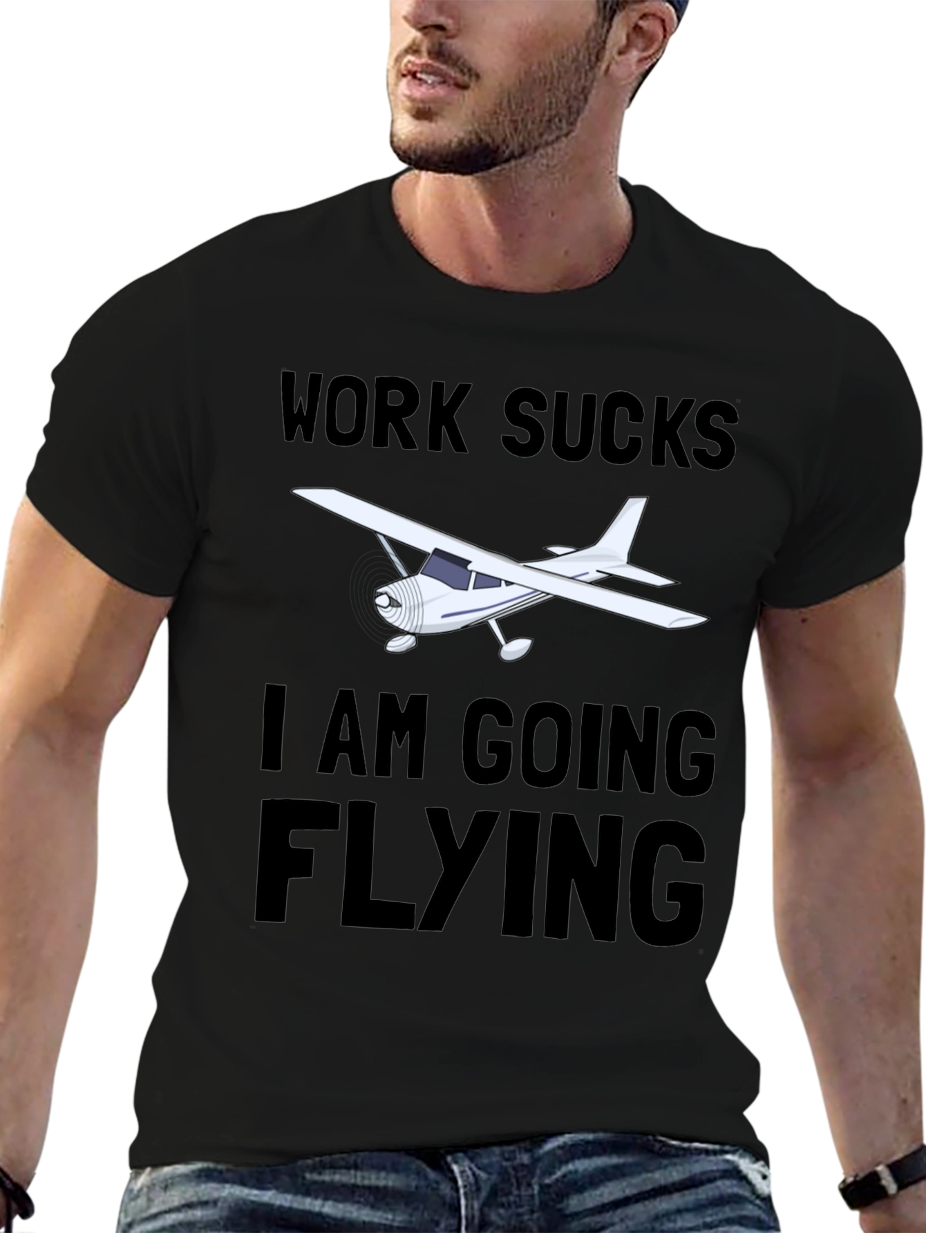 Work Sucks I am Going Flying T-Shirt