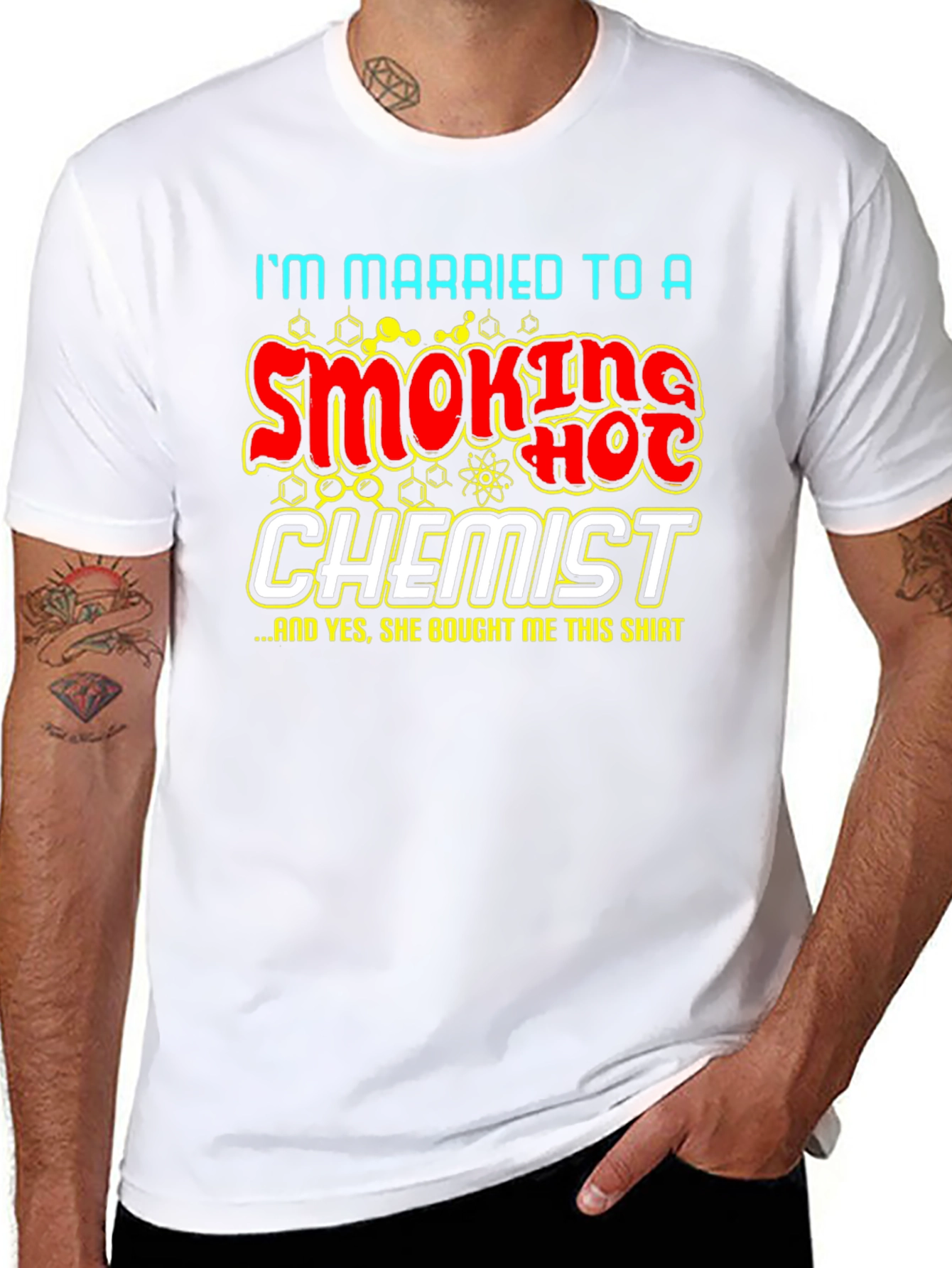 Funny Chemistry T-Shirt: Smoking Hot Chemist Gift