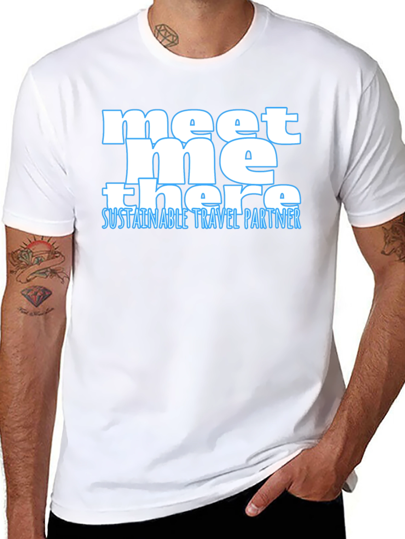 Meet Me There Sustainable Travel Partner Tee