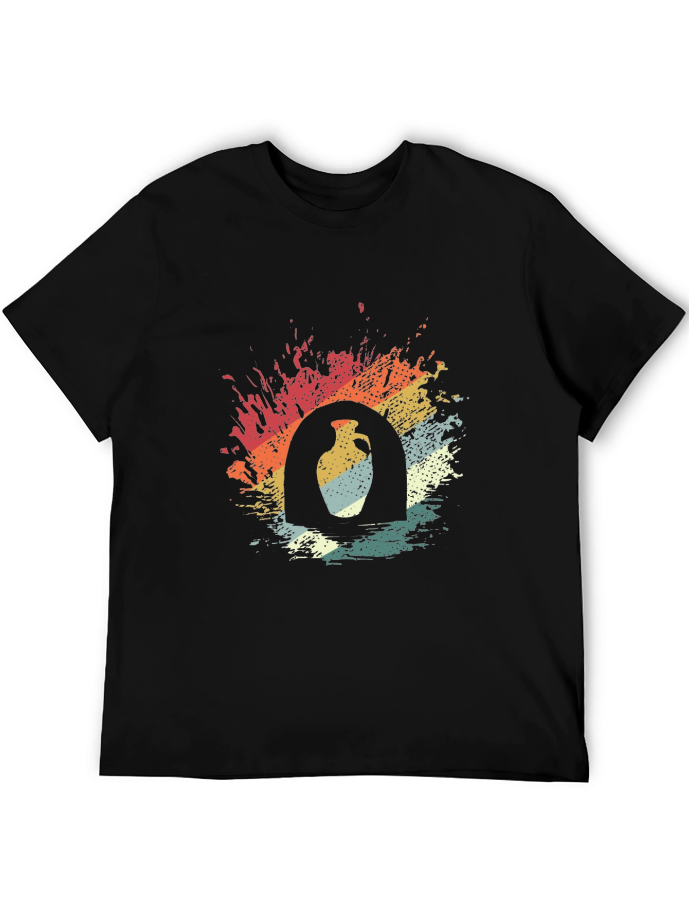 Retro Pottery Graphic Tee - Unisex Soft Cotton Shirt