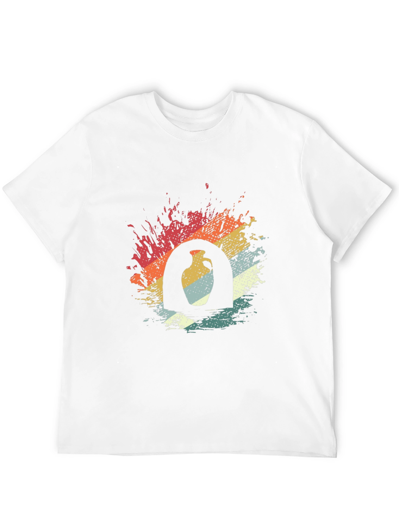 Retro Pottery Graphic Tee - Unisex Soft Cotton Shirt