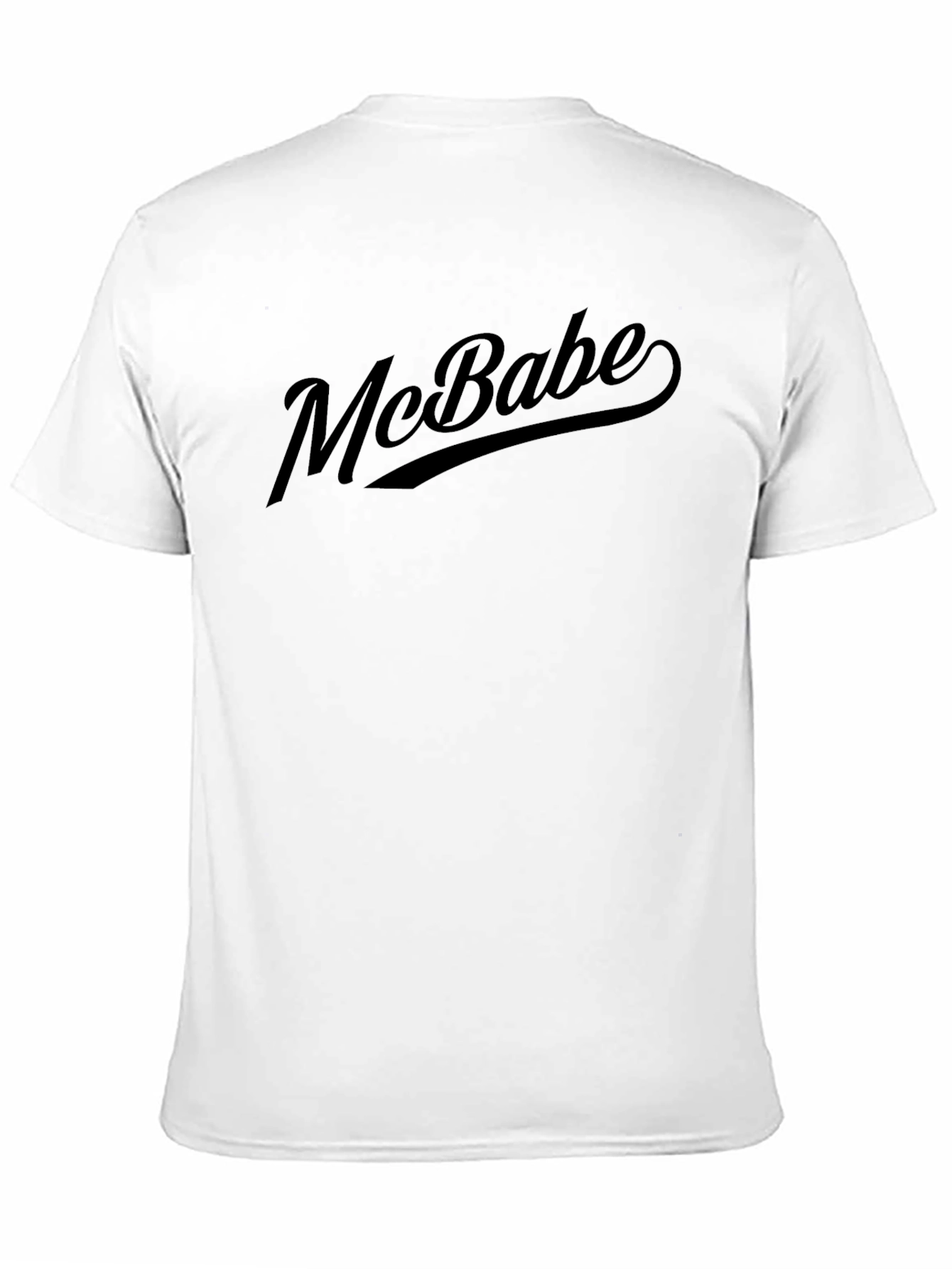 McBabe Graphic Tee - Solid Black Crewneck T-Shirt