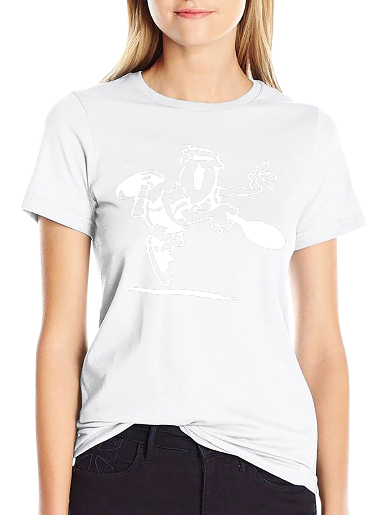 Funny Table Tennis Player Black T-Shirt