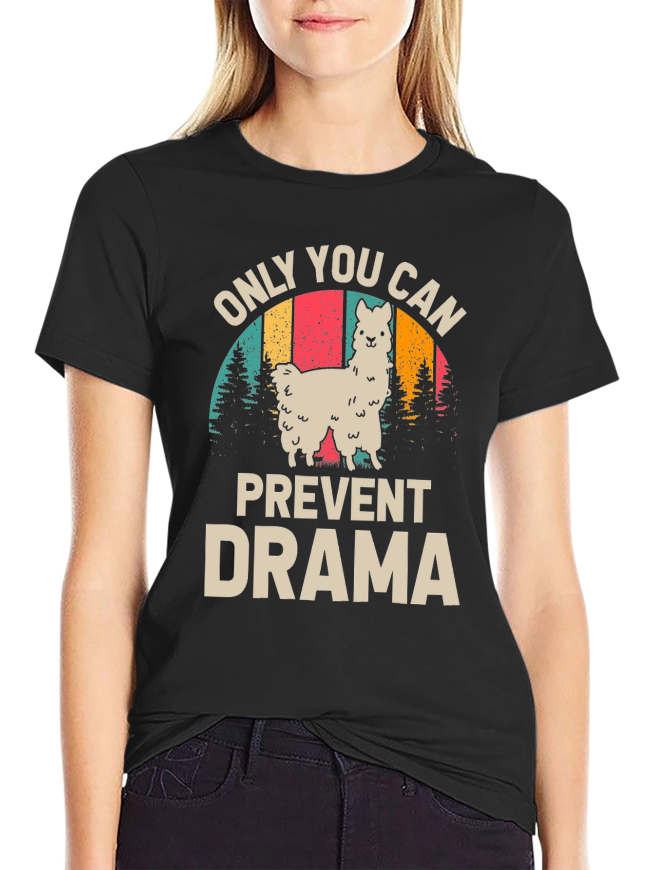 Only You Can Prevent Drama Llama Graphic Tee