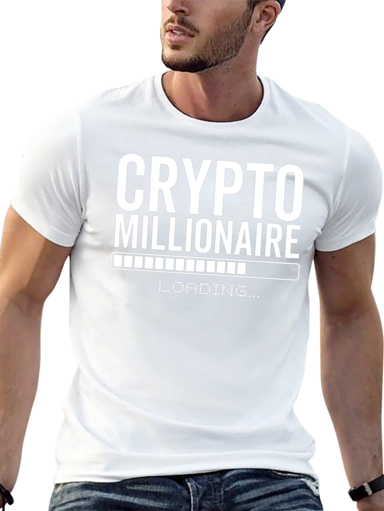 Crypto Millionaire Loading Black T-Shirt