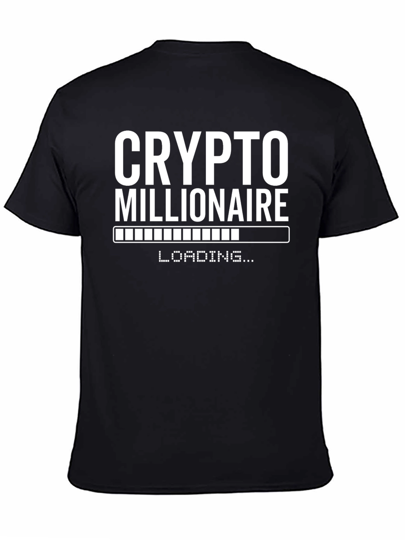 Crypto Millionaire Loading Black T-Shirt