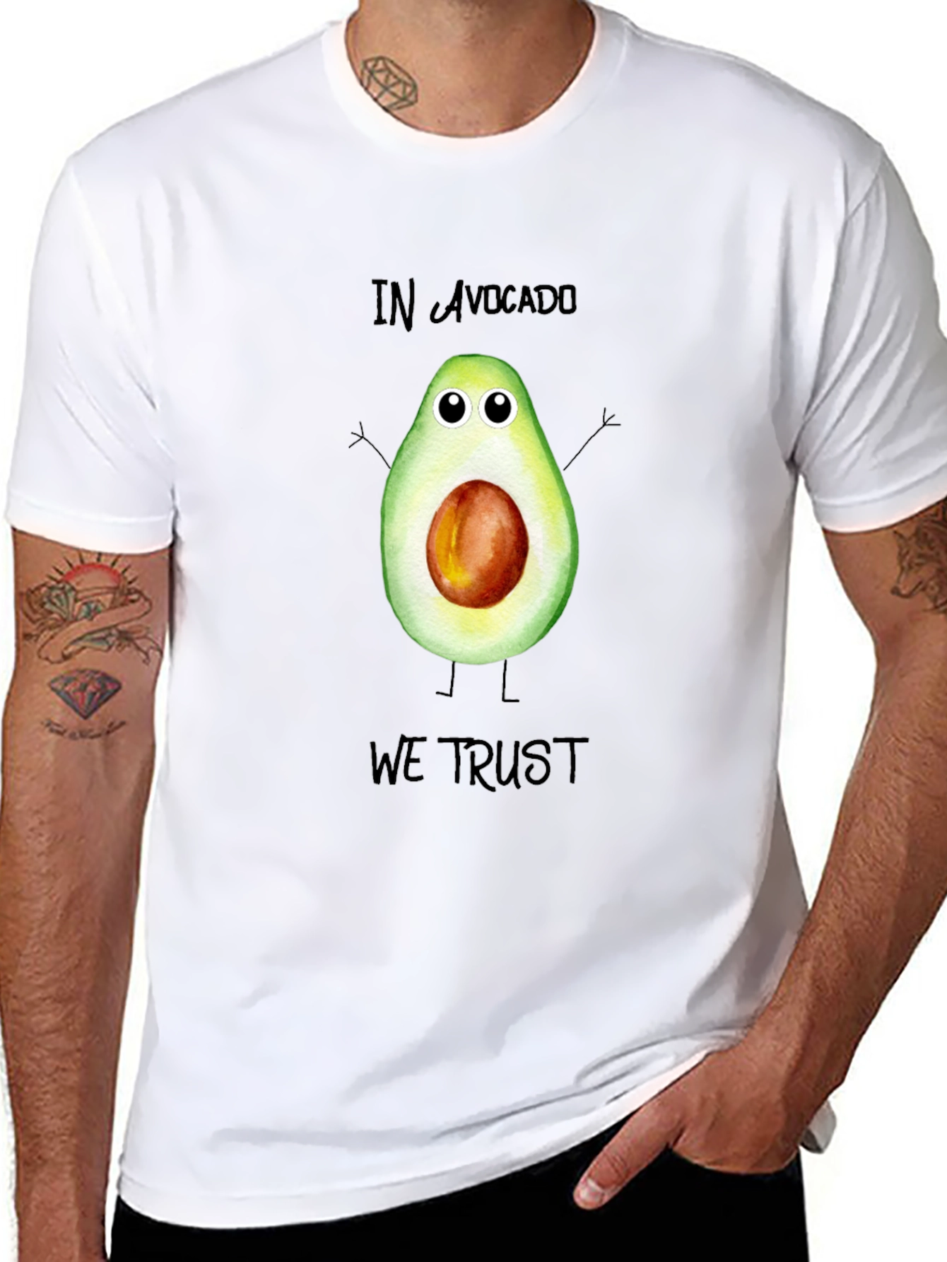 In Avocado We Trust Funny T-Shirt