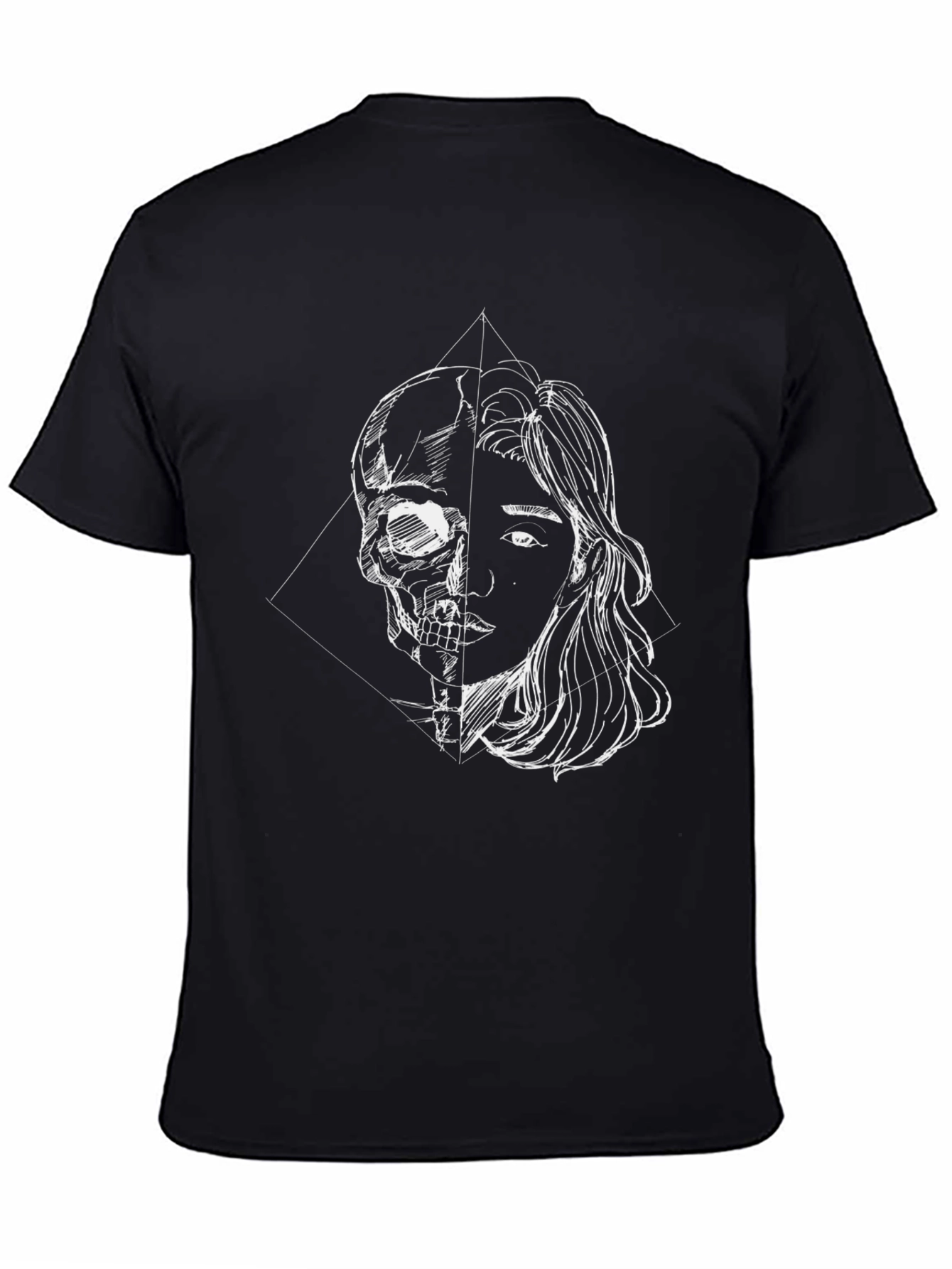 Skull & Beauty Graphic Black Tee