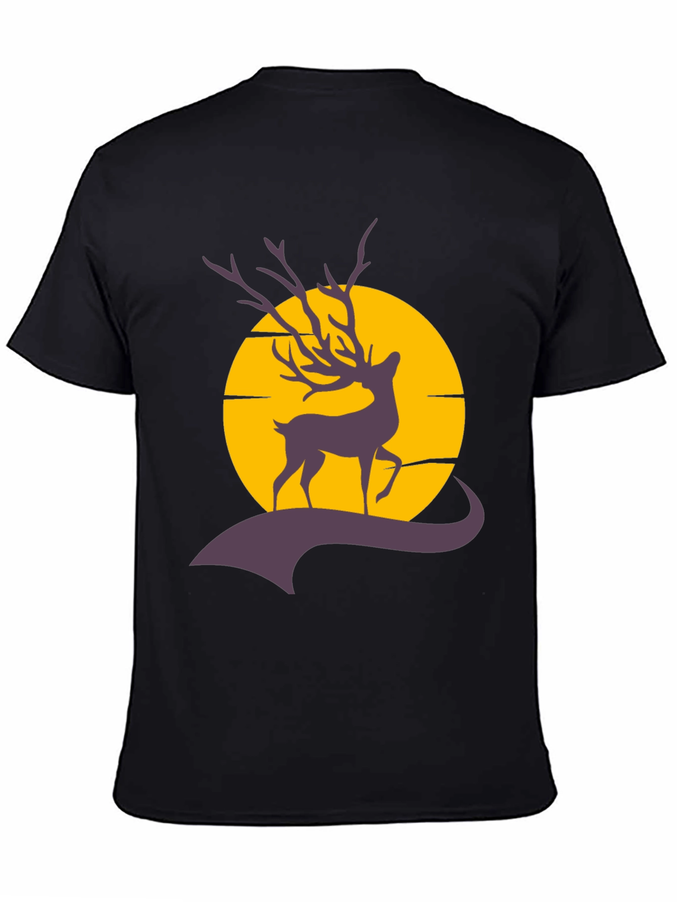 Deer Silhouette Graphic T-Shirt