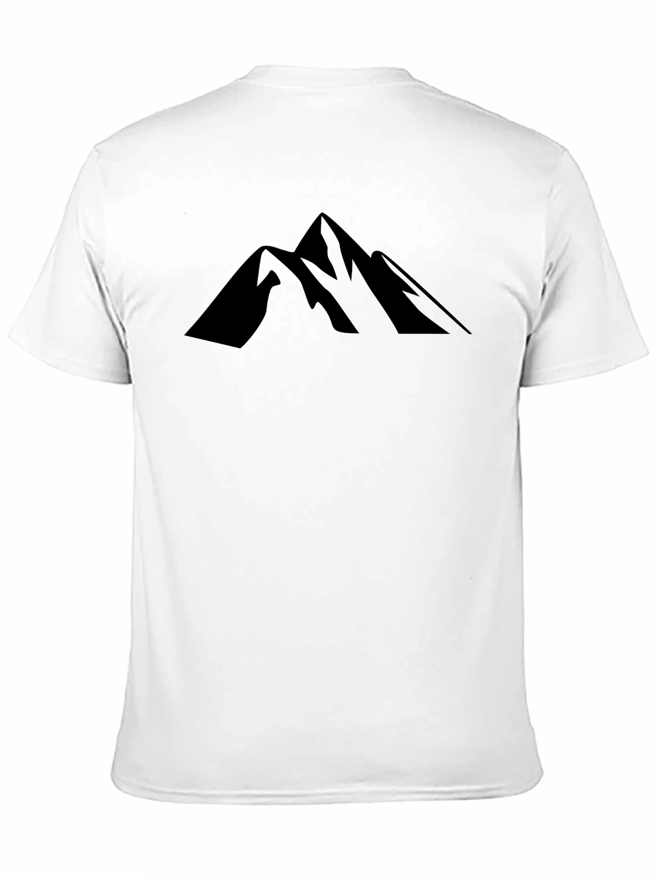Mens Black Mountain Graphic T-Shirt