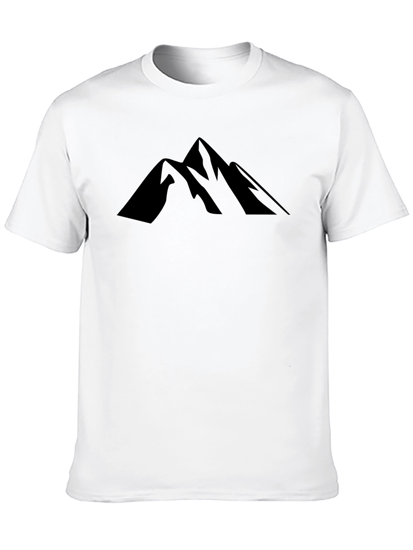 Mens Black Mountain Graphic T-Shirt