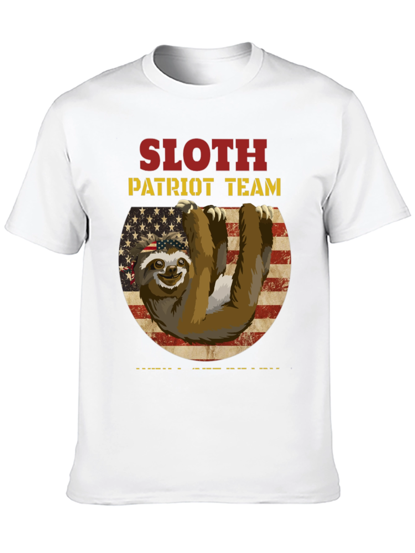 Sloth Patriot Team Graphic Tee