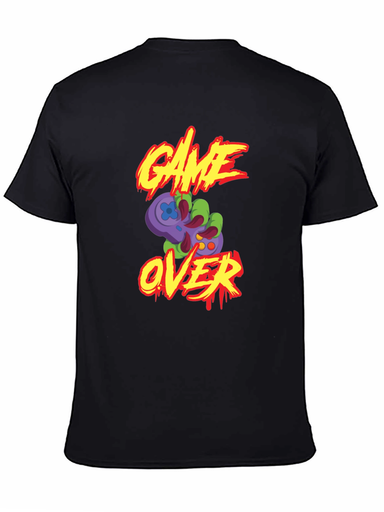 Game Over Zombie Hand T-Shirt - Retro Gaming
