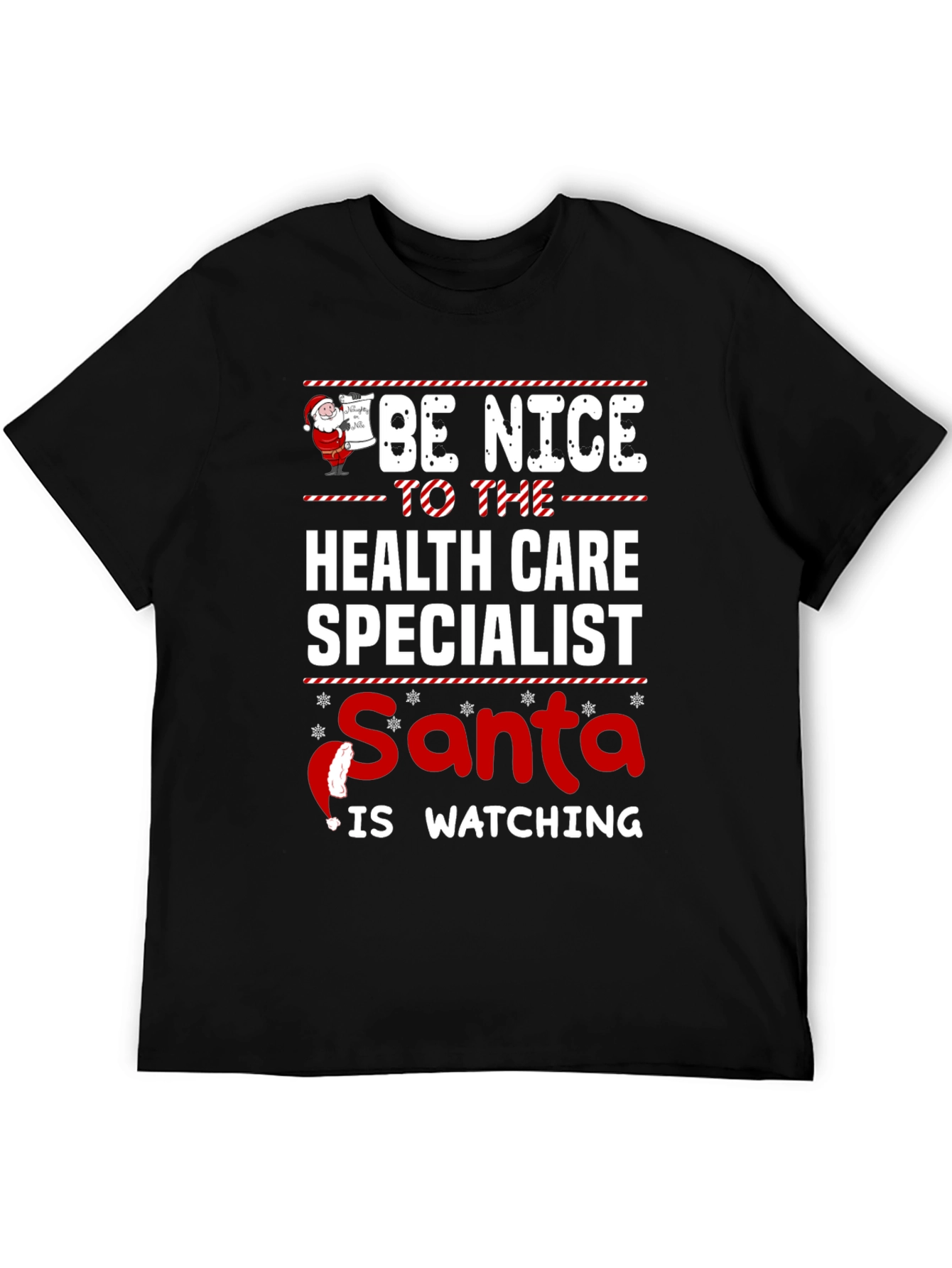 Health Care Specialist Santa Holiday T-Shirt