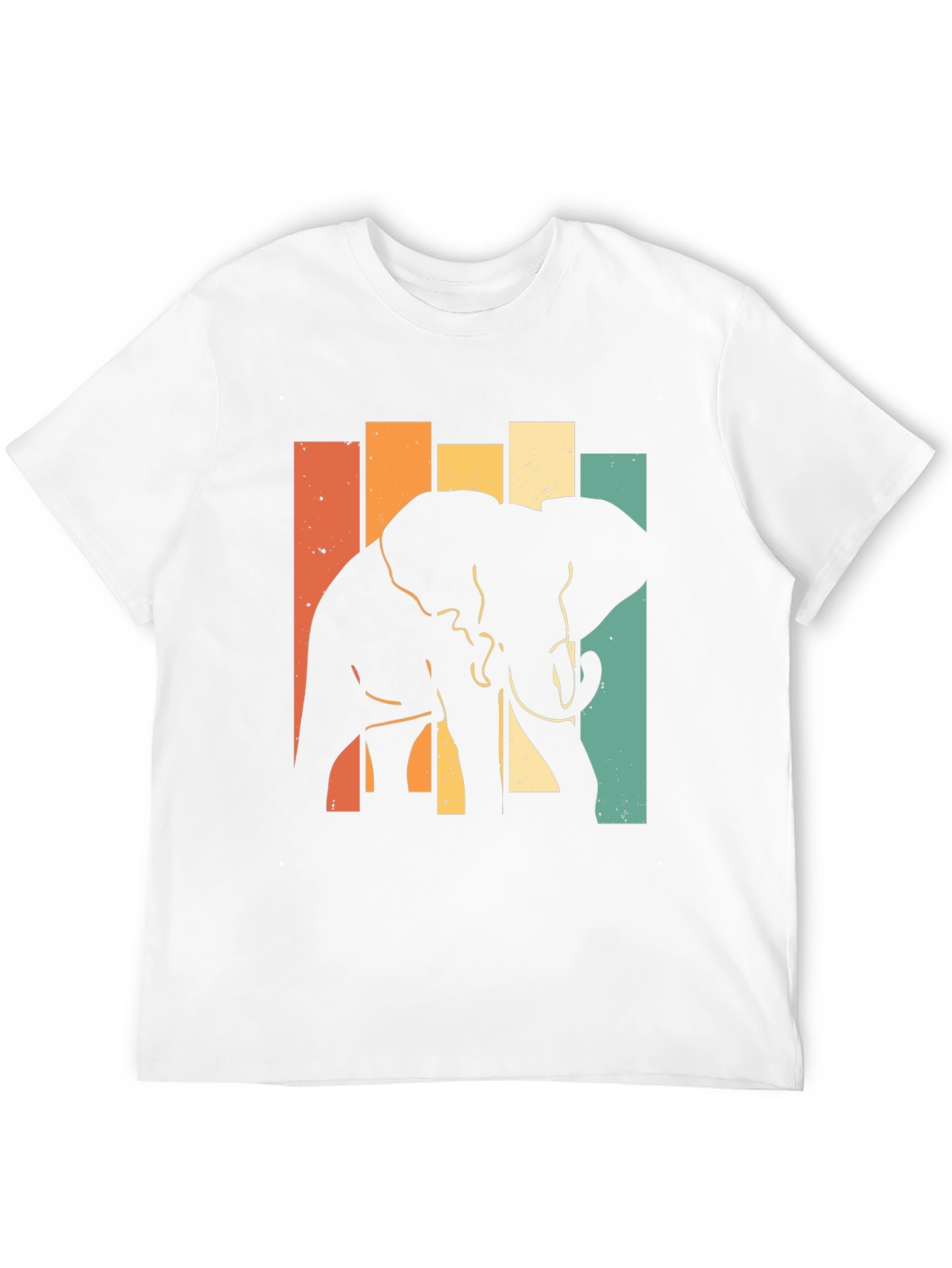 Retro Elephant Silhouette T-Shirt
