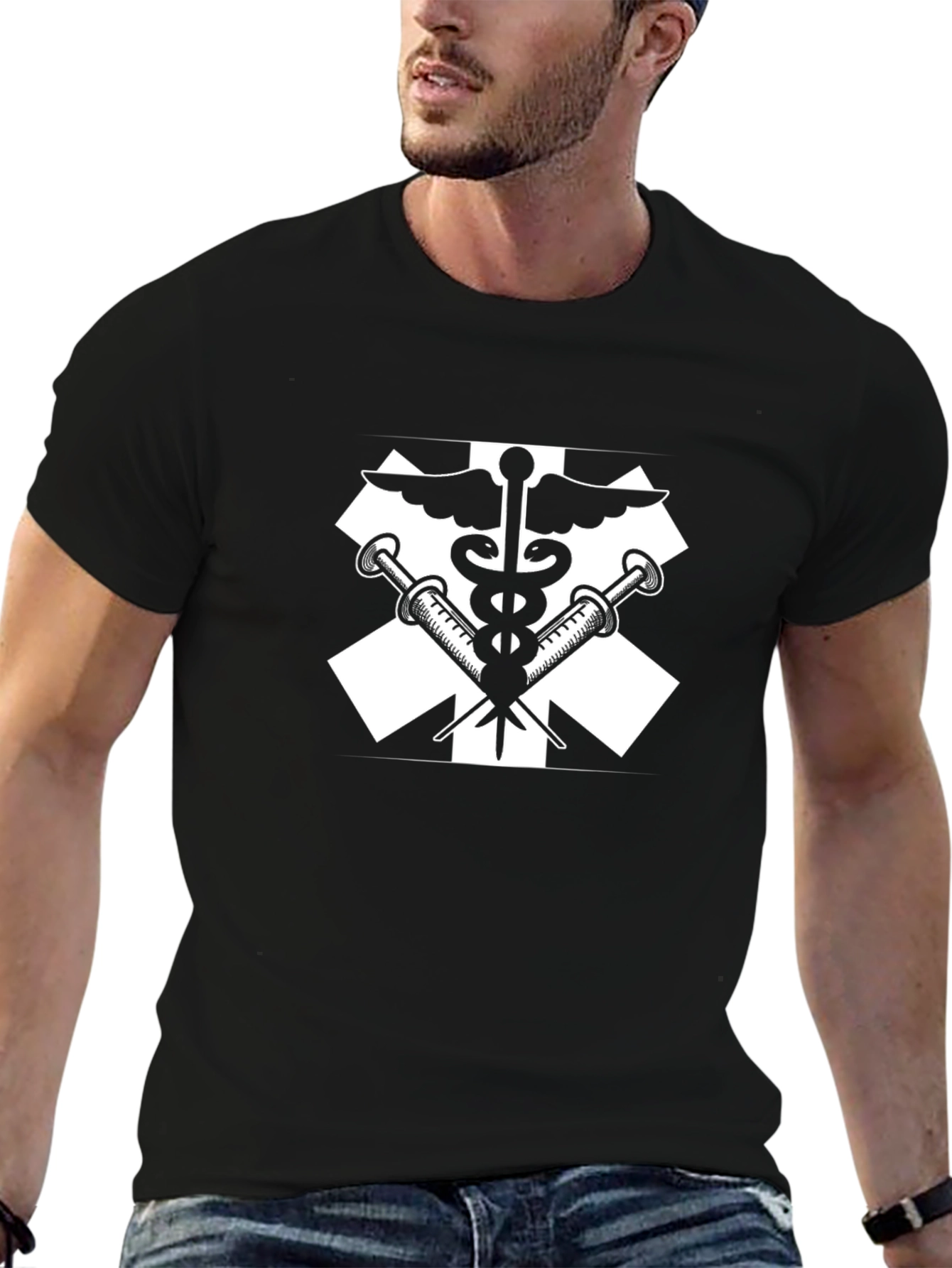 Medical Symbol T-Shirt - Emergency Staff
