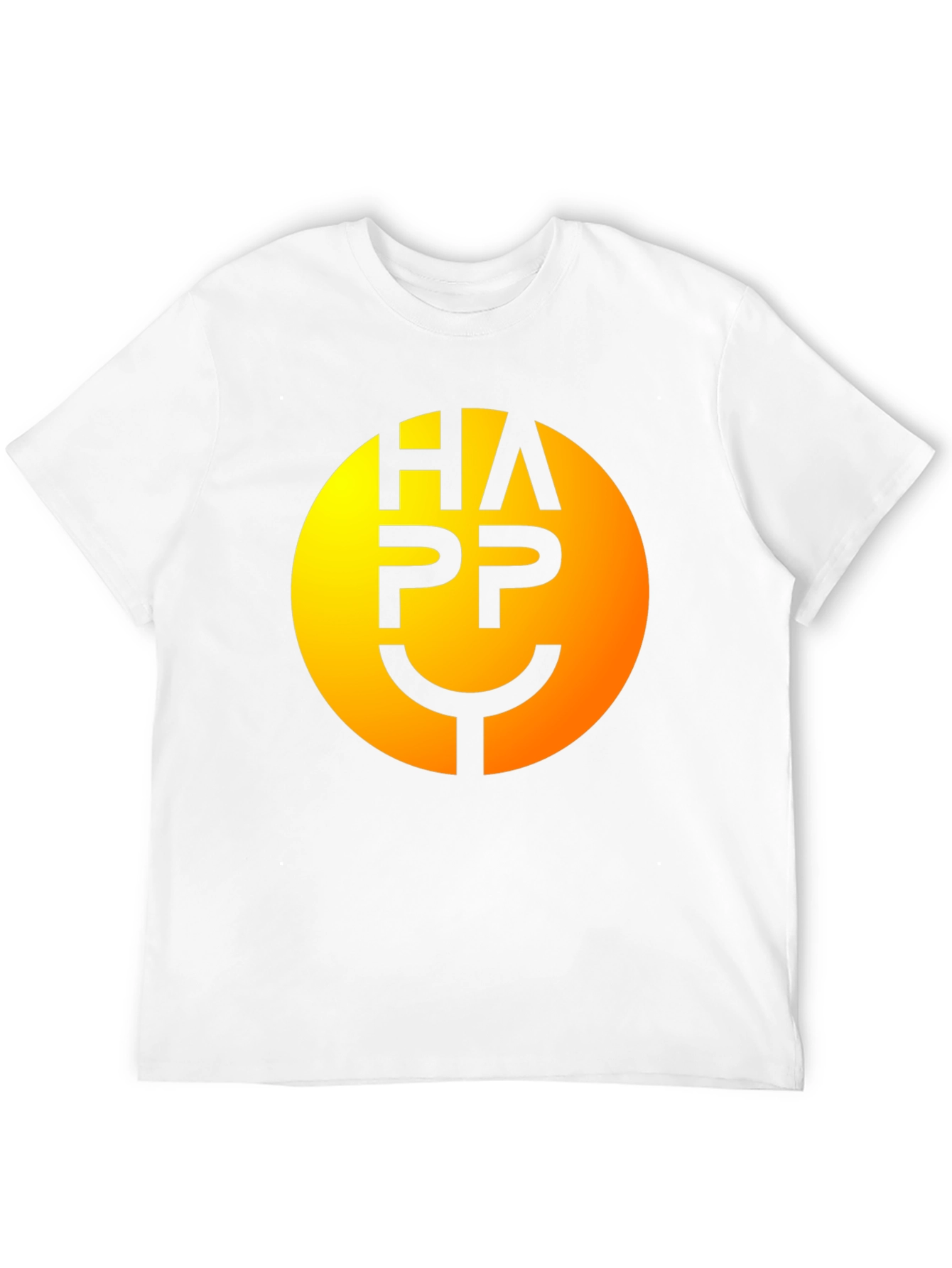 Happy Face Graphic Tee - Smiley Black T-Shirt