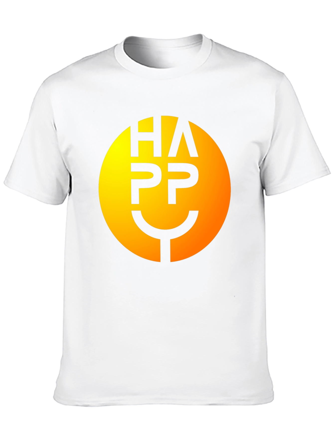 Happy Face Graphic Tee - Smiley Black T-Shirt