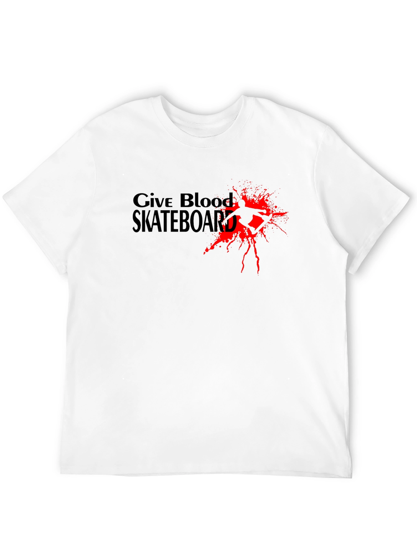 Give Blood Skateboard Graphic Tee