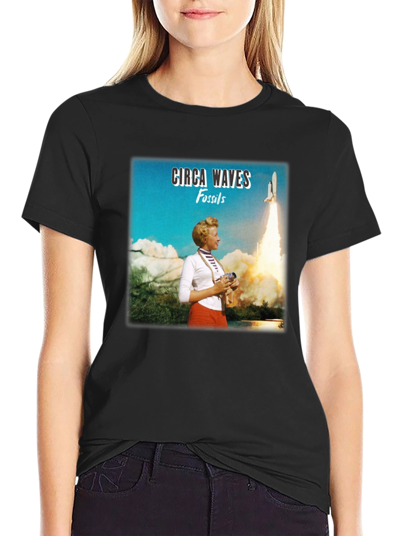 Circa Waves Fossils Album Cover Black T-Shirt
