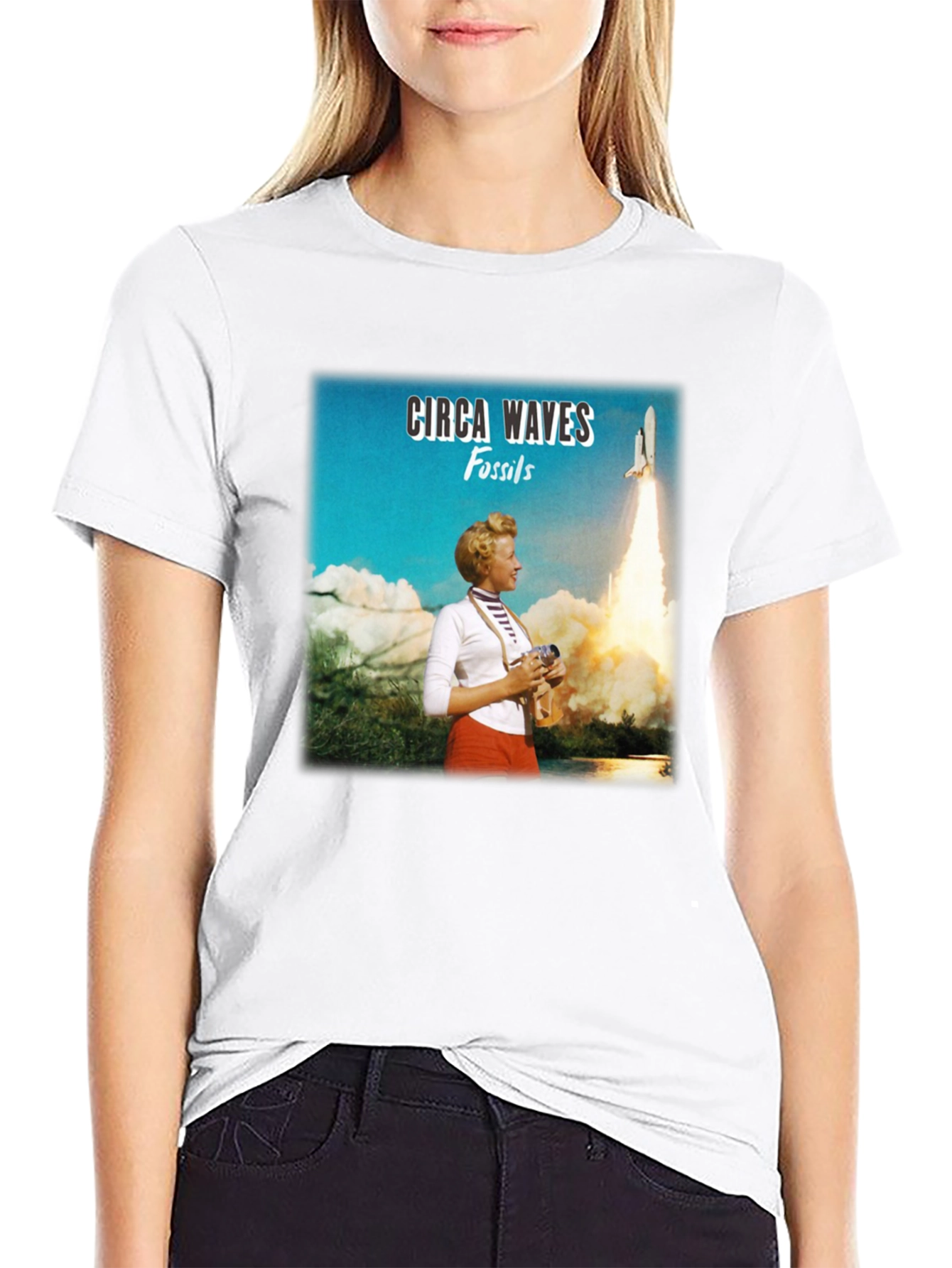 Circa Waves Fossils Album Cover Black T-Shirt