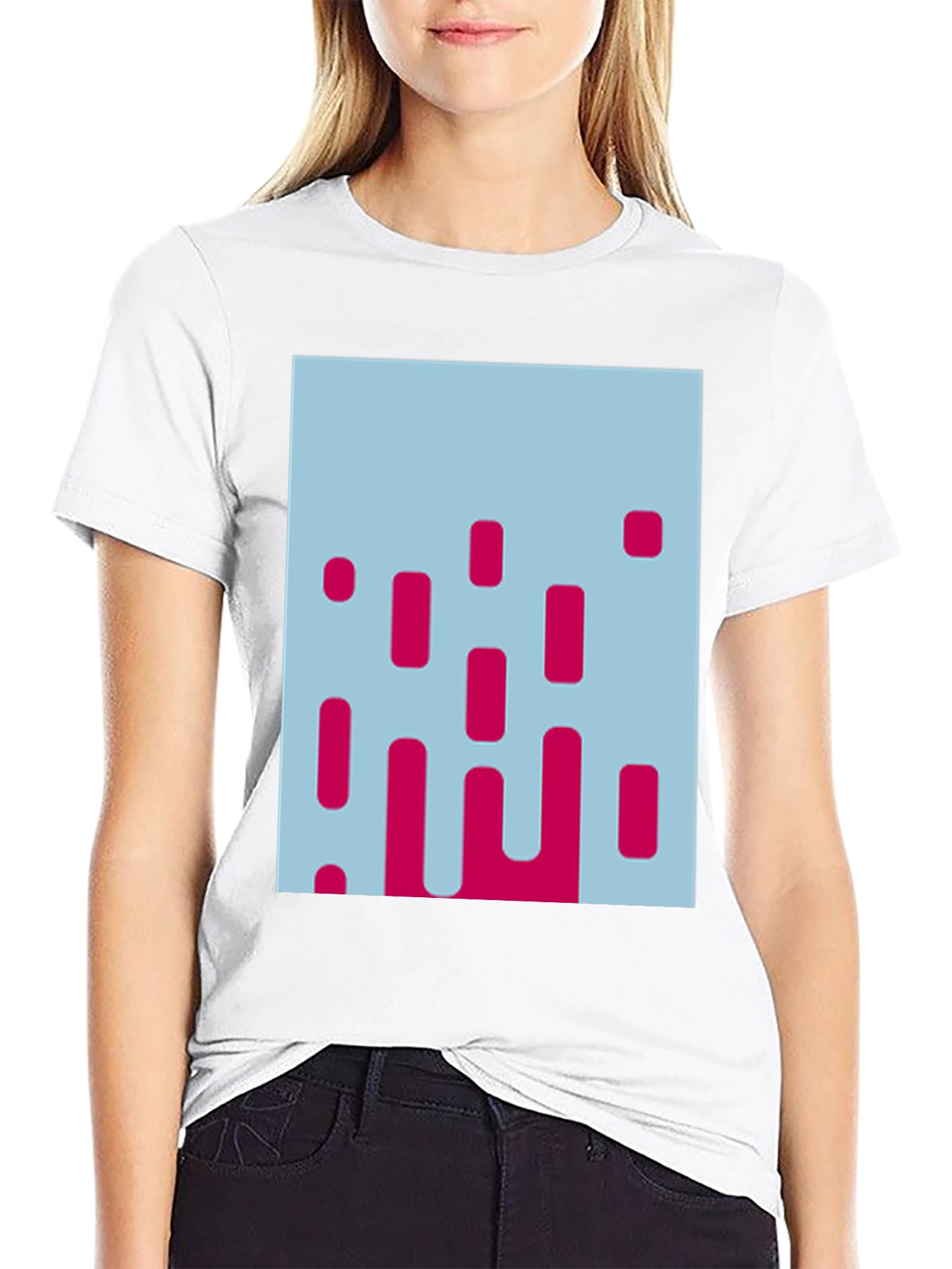 Modern Abstract Graphic Tee - Stylish Mens T-Shirt