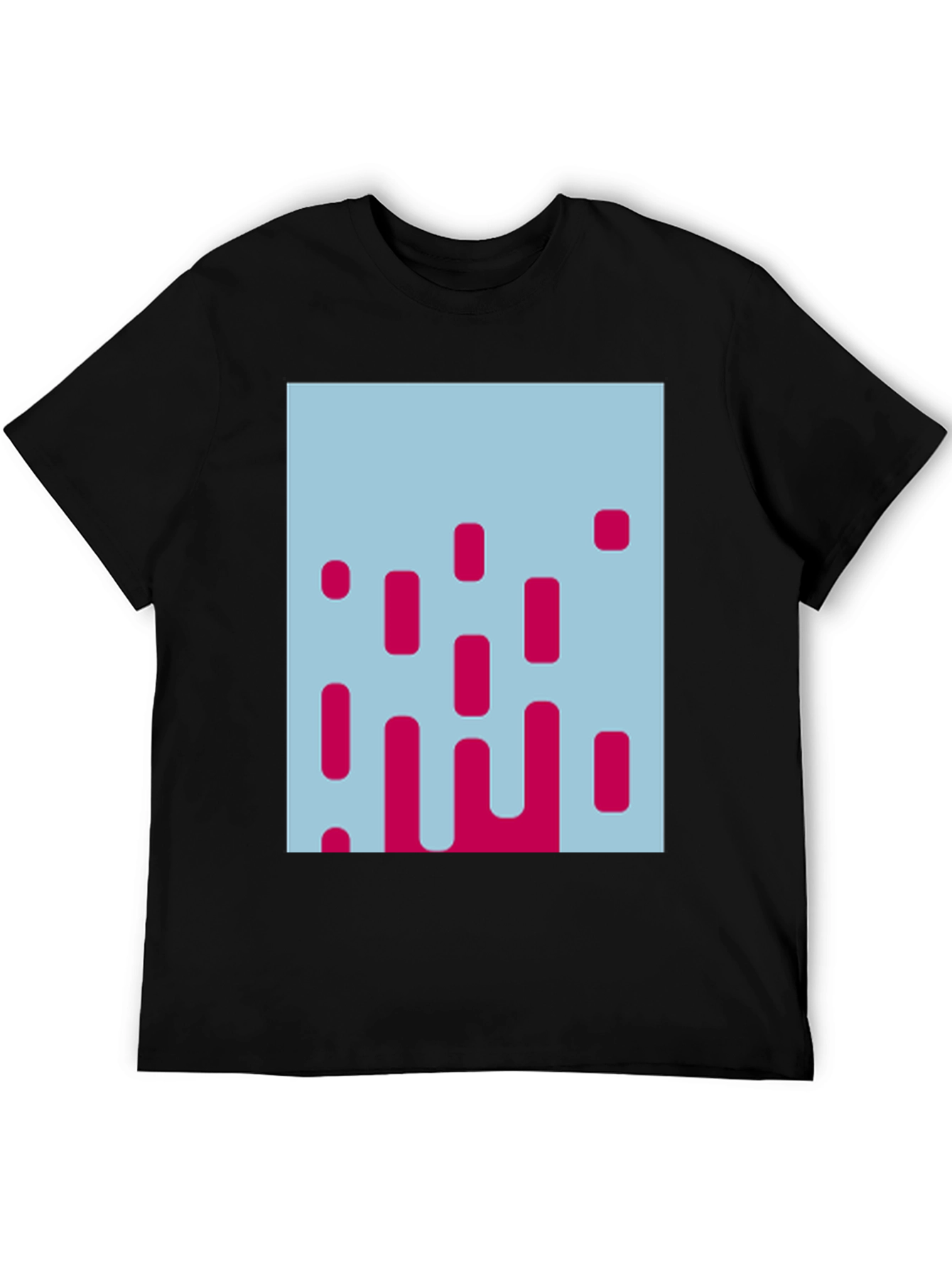 Modern Abstract Graphic Tee - Stylish Mens T-Shirt