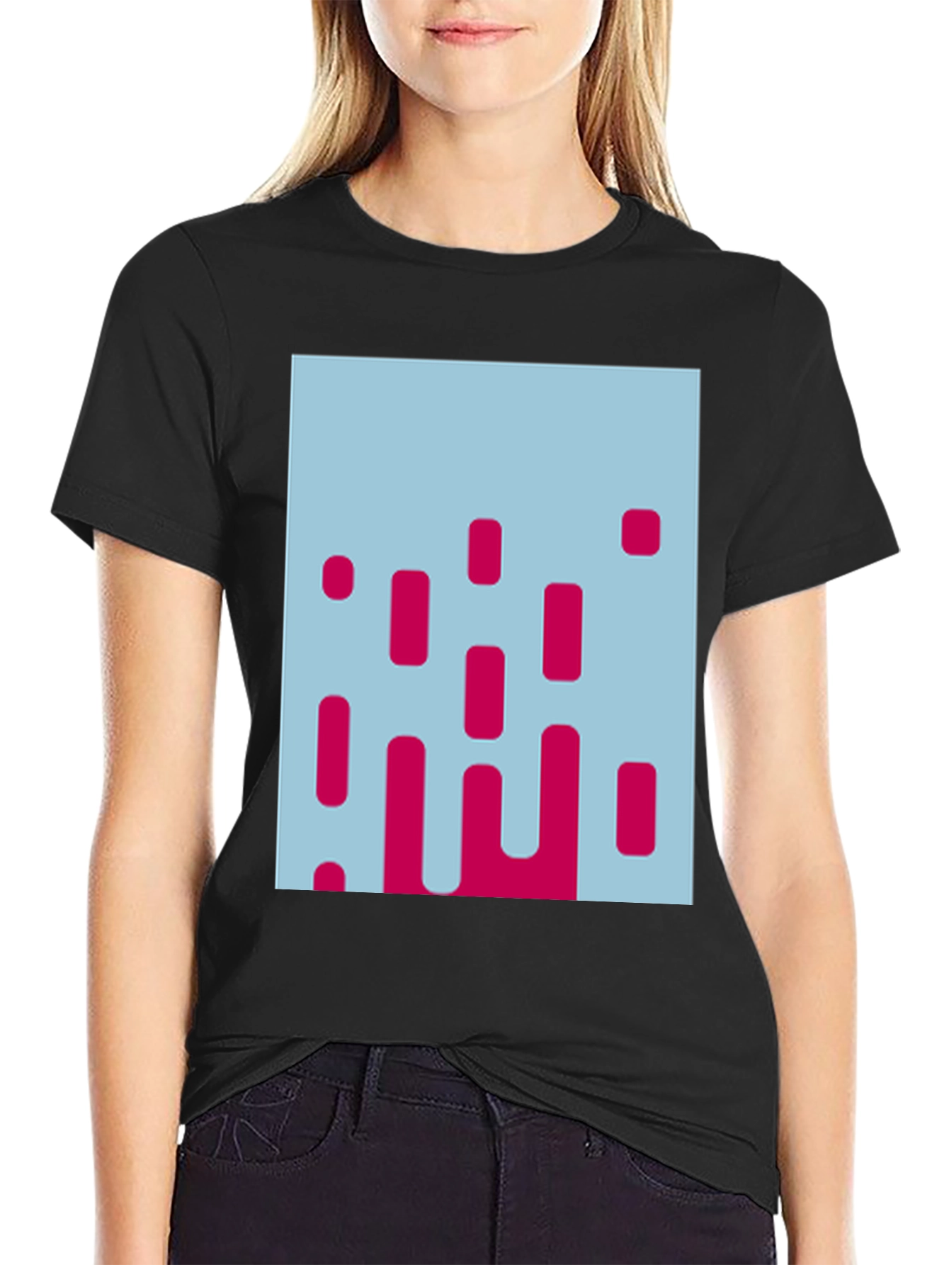 Modern Abstract Graphic Tee - Stylish Mens T-Shirt