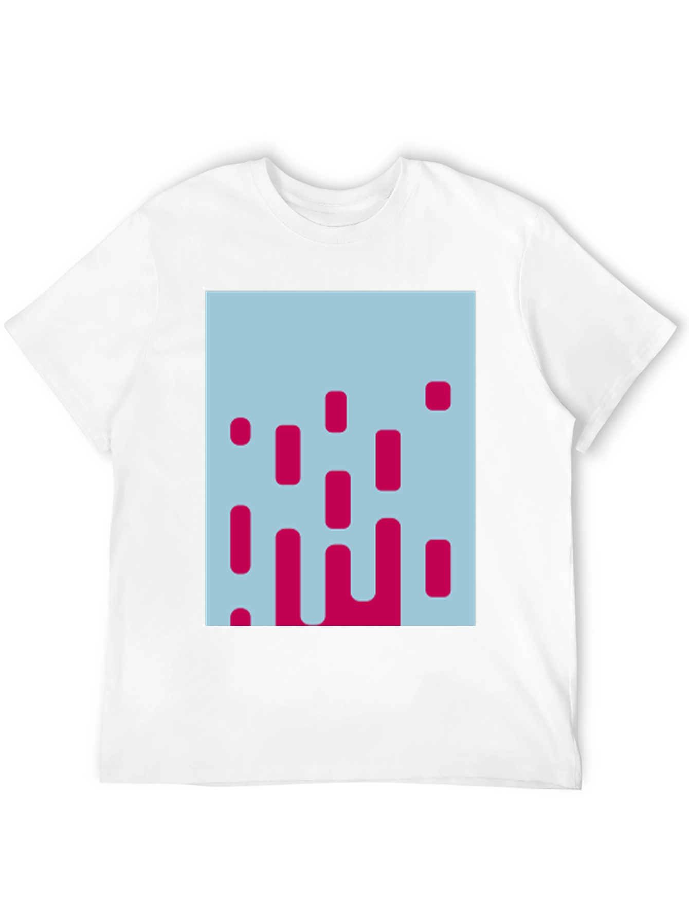 Modern Abstract Graphic Tee - Stylish Mens T-Shirt