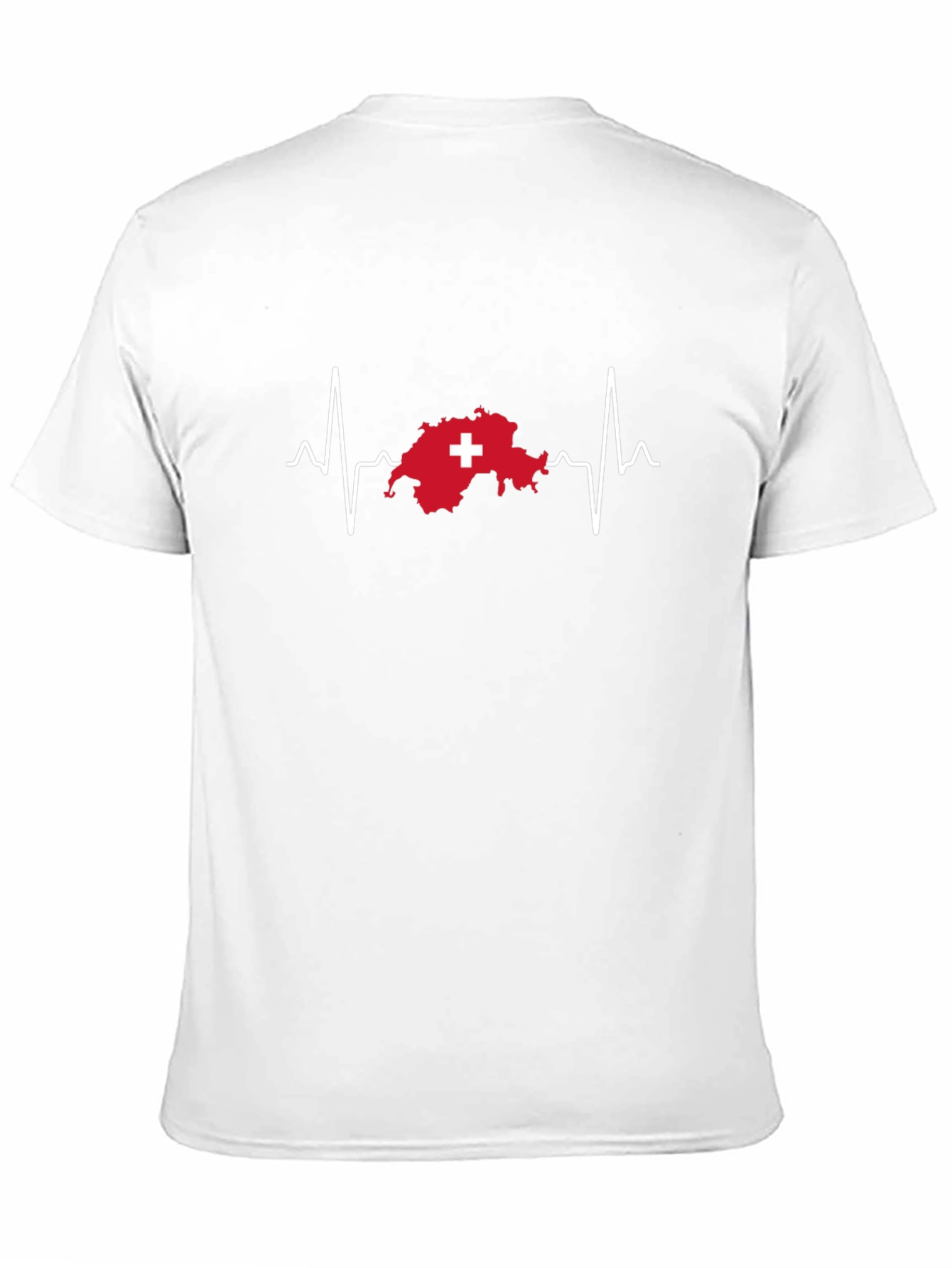 Switzerland Heartbeat T-Shirt - Swiss Pride Tee