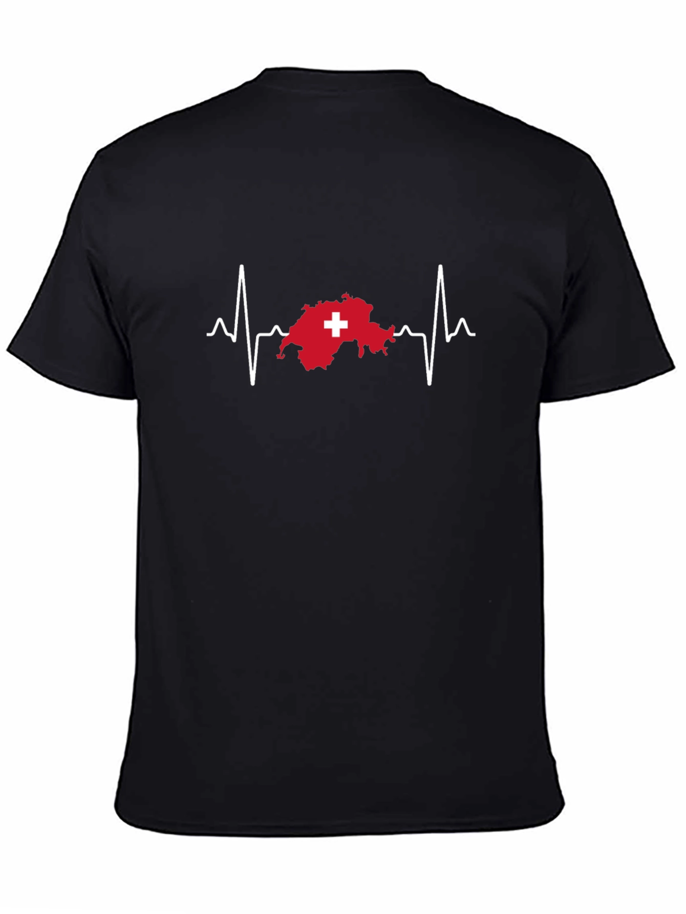 Switzerland Heartbeat T-Shirt - Swiss Pride Tee